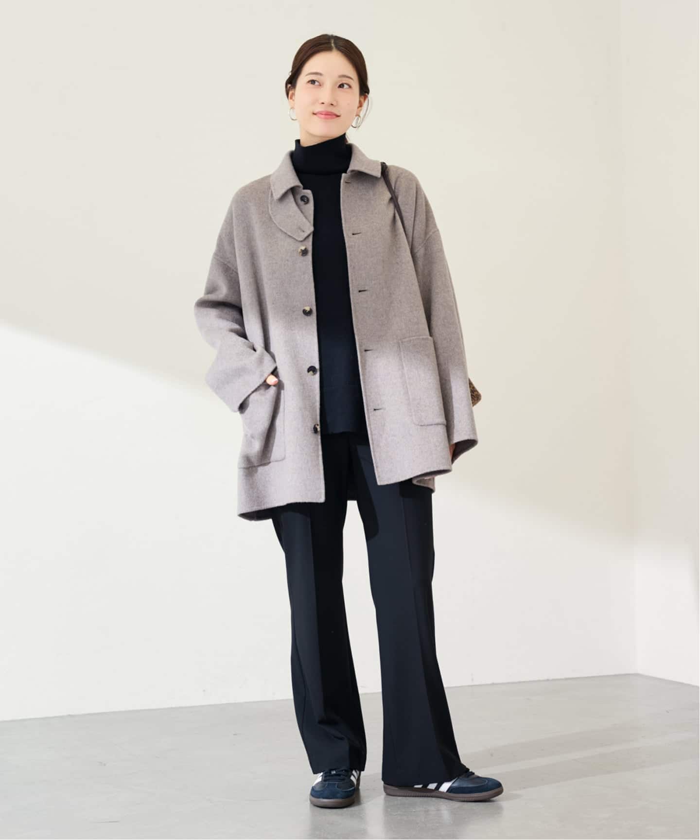 ≪追加予約≫ハミルトンバルカラーミドルコート（ステンカラーコート