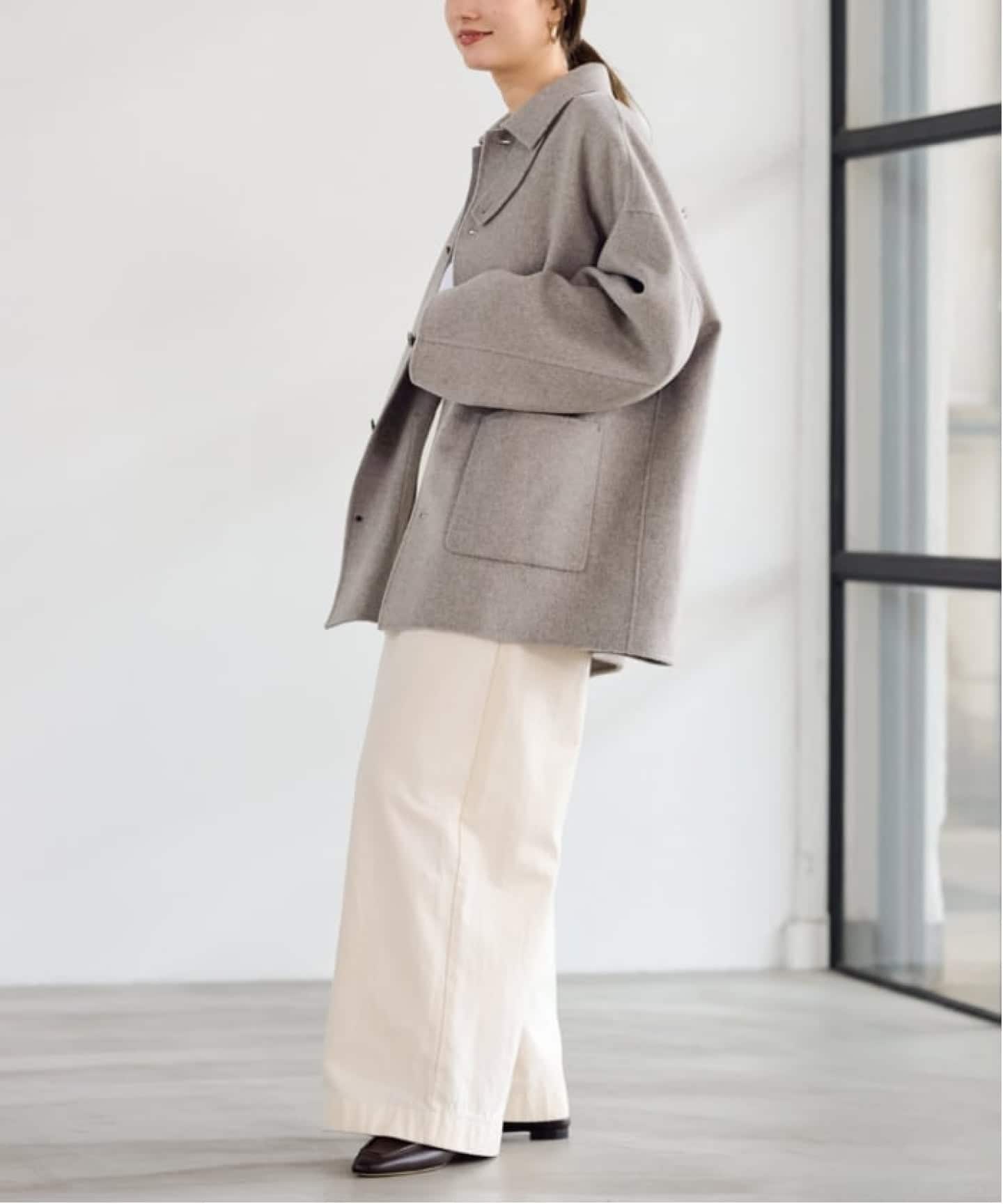 ≪追加予約≫ハミルトンバルカラーミドルコート（ステンカラーコート