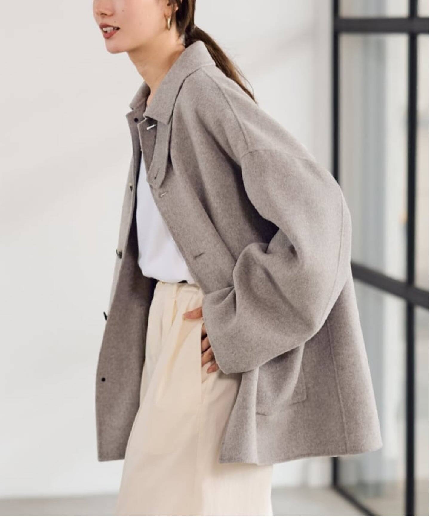 さりー　FRAMeWORK ハミルトンバルカラーミドルコート ハミルトンバルカラーミドルコート（ステンカラーコート）｜FRAMeWORK