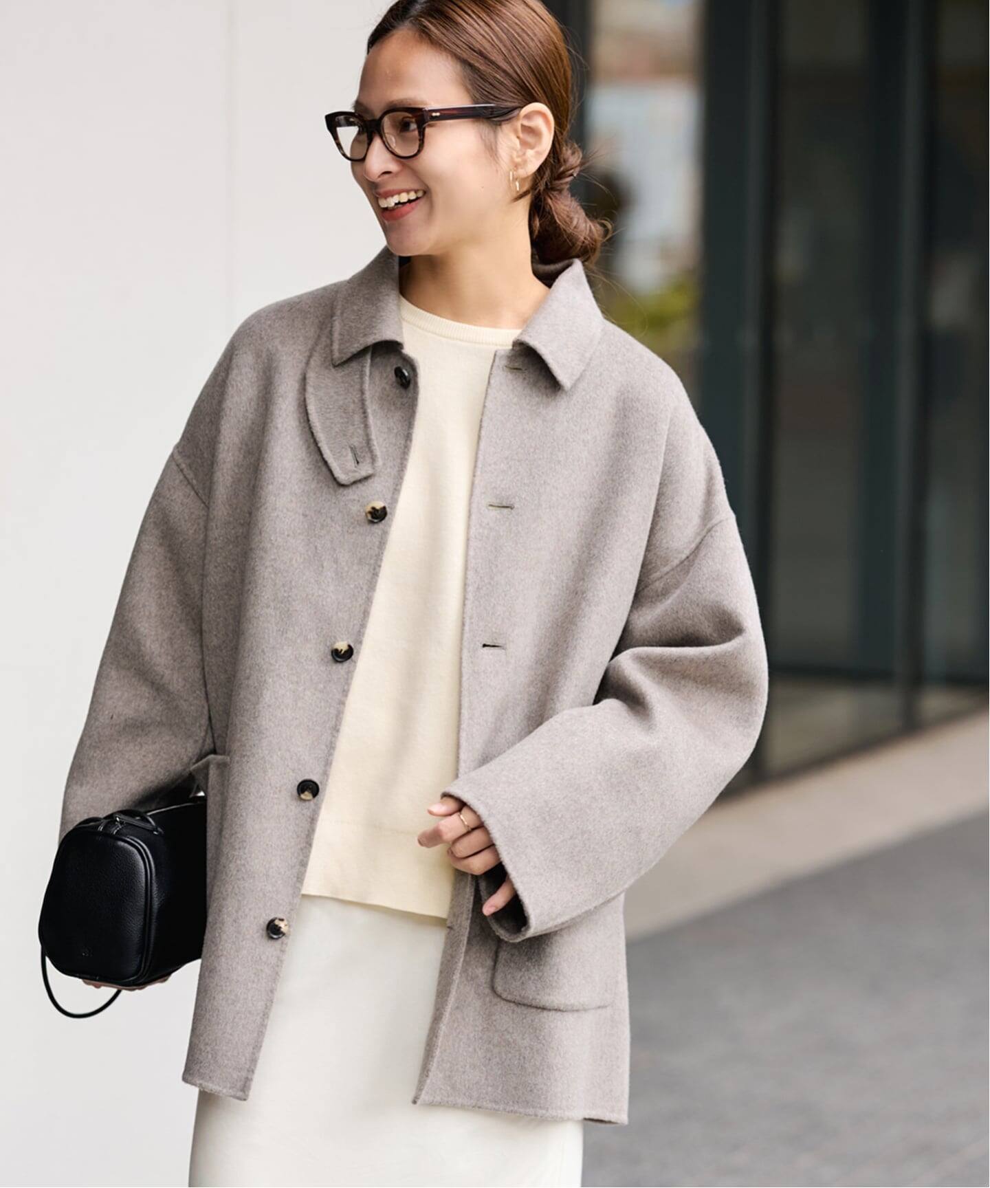 ≪追加≫ハミルトンバルカラーミドルコート（ステンカラーコート