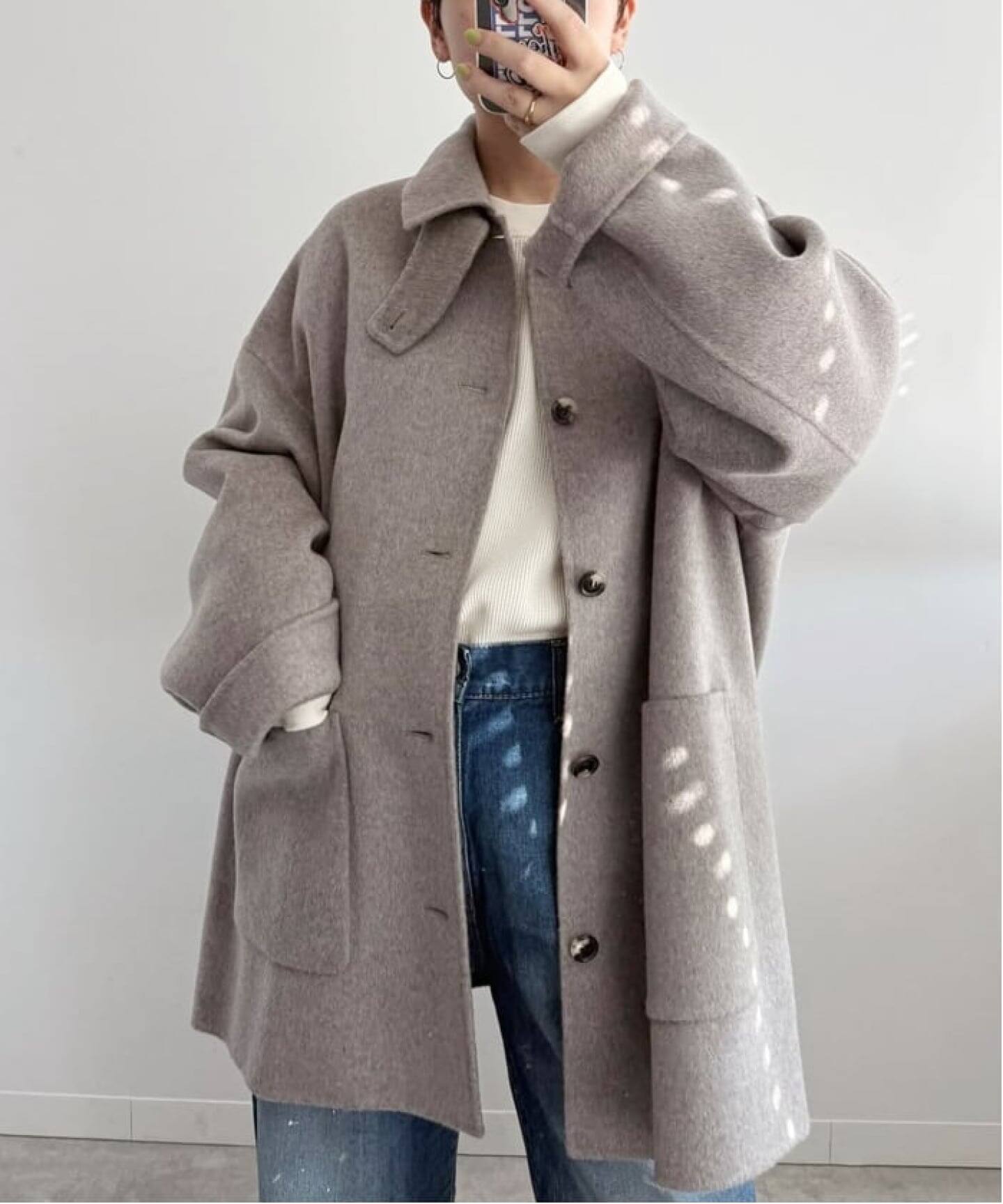 ≪追加予約≫ハミルトンバルカラーミドルコート（ステンカラーコート