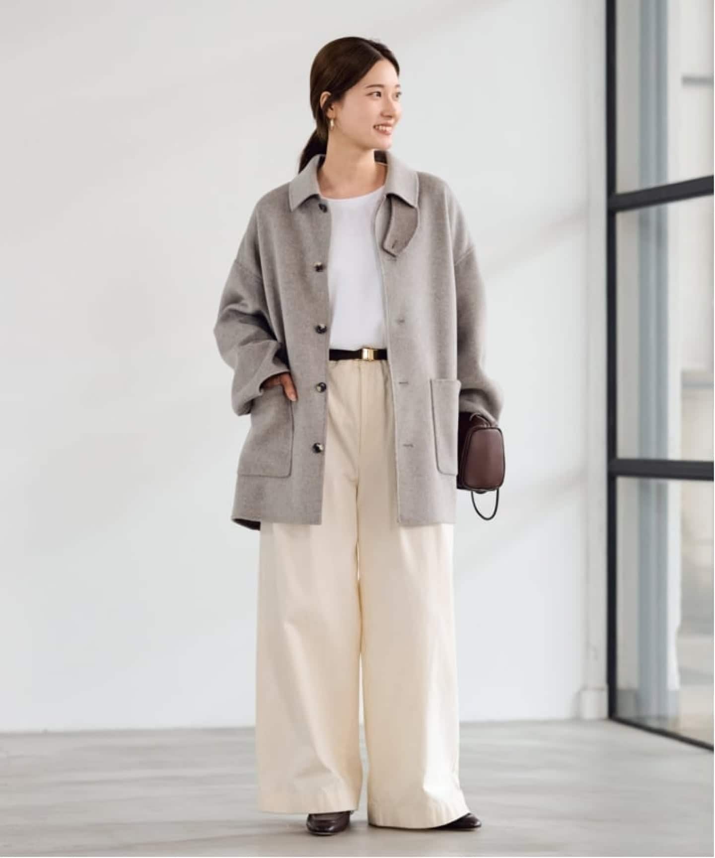 ≪追加≫ハミルトンバルカラーミドルコート（ステンカラーコート