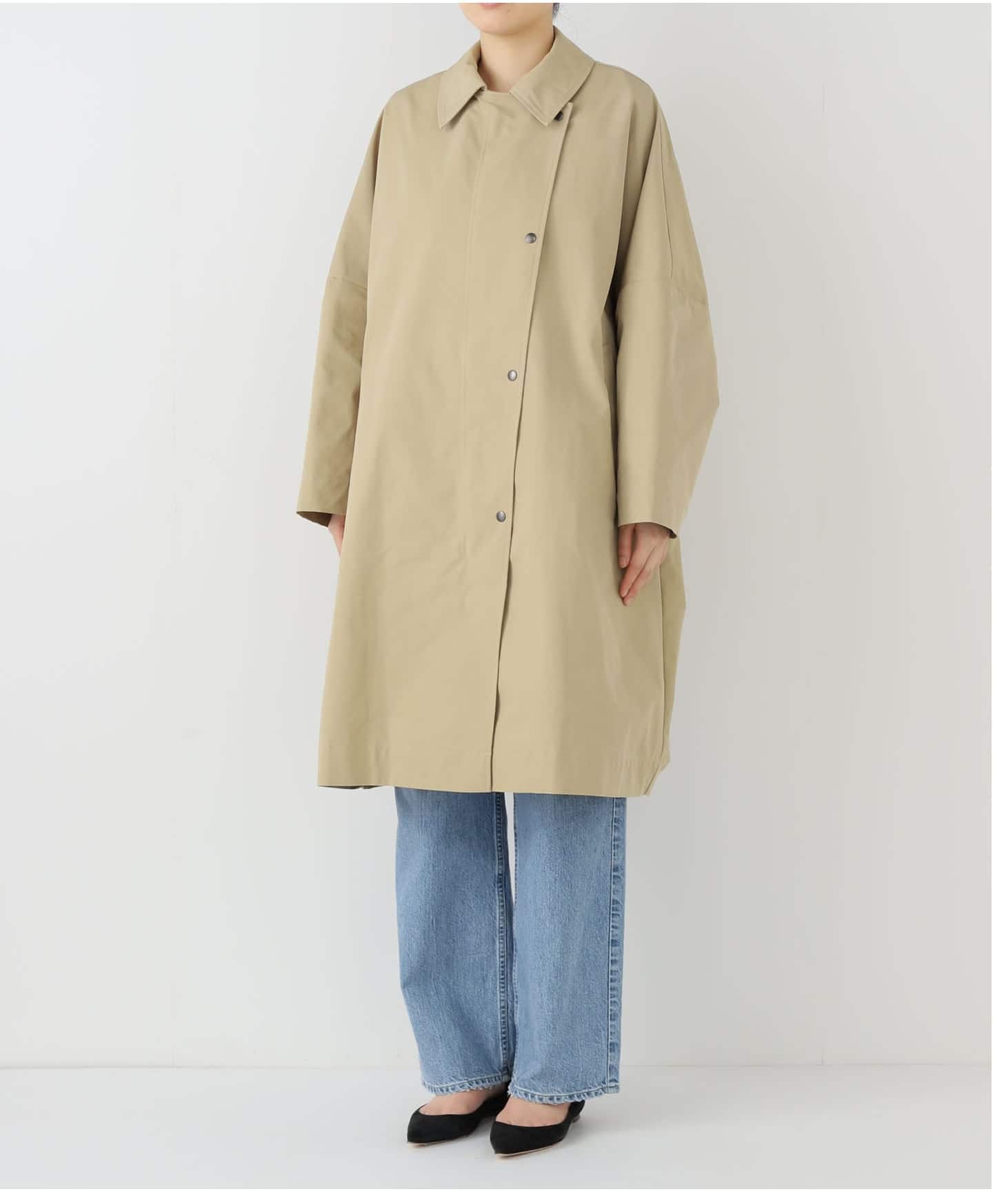 【2025SS】FRAMeWORK 撥水ポンチョトレンチコート 36 ≪追加予約≫撥水ポンチョトレンチコート（その他ブルゾン／アウター