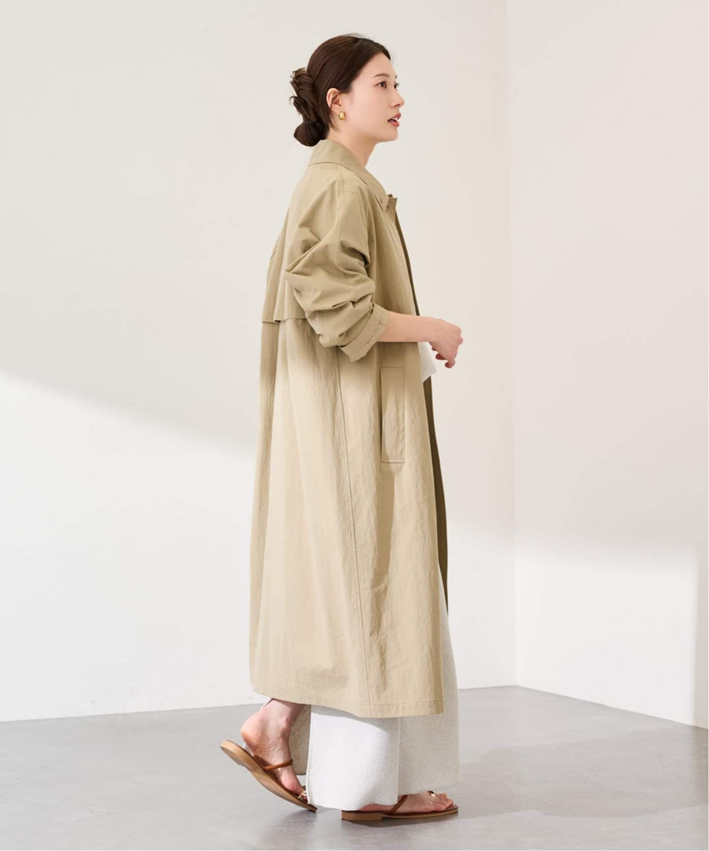 コットンナイロンステンコート（ステンカラーコート）｜FRAMeWORK