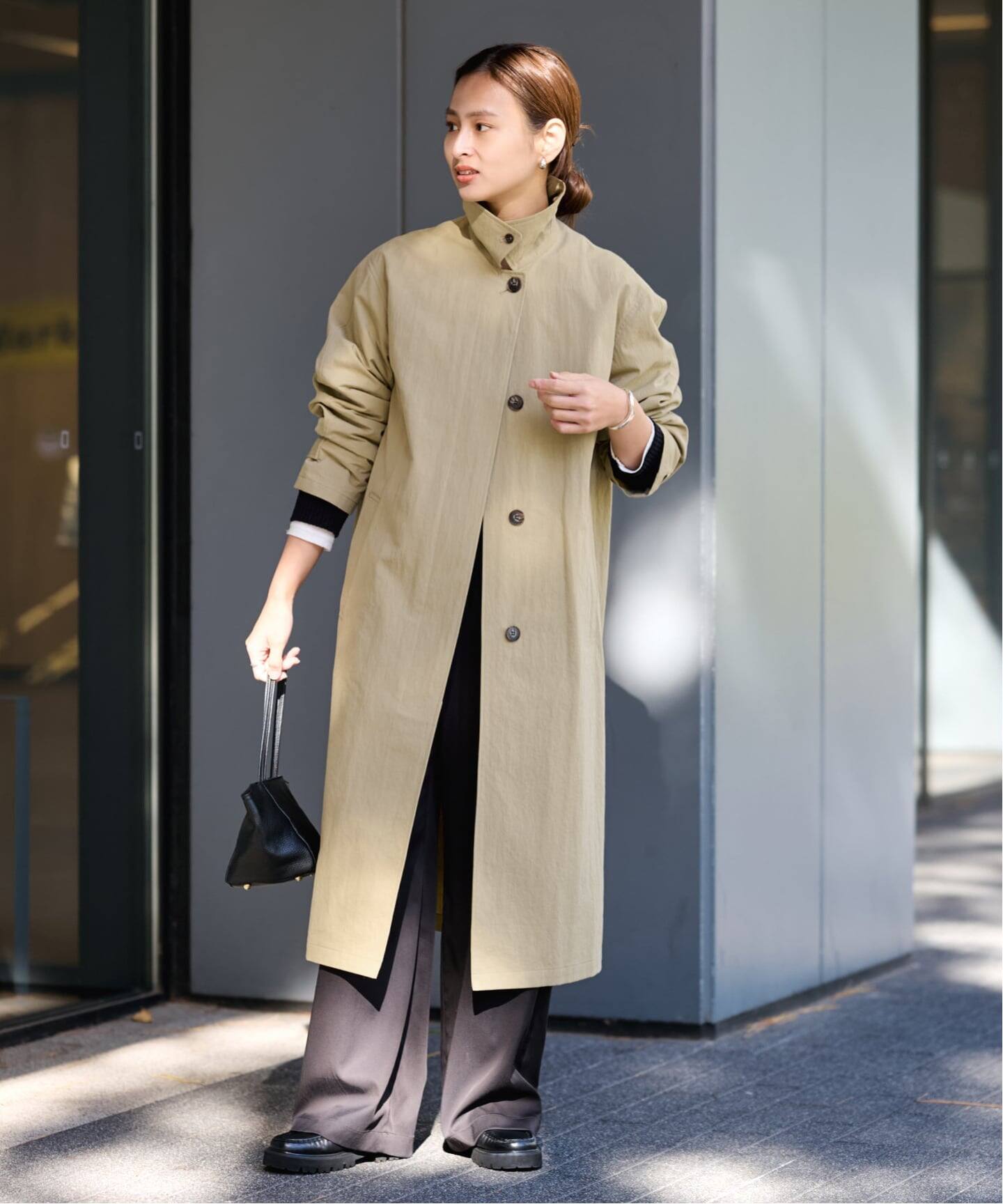 コットンナイロンステンコート（ステンカラーコート）｜FRAMeWORK