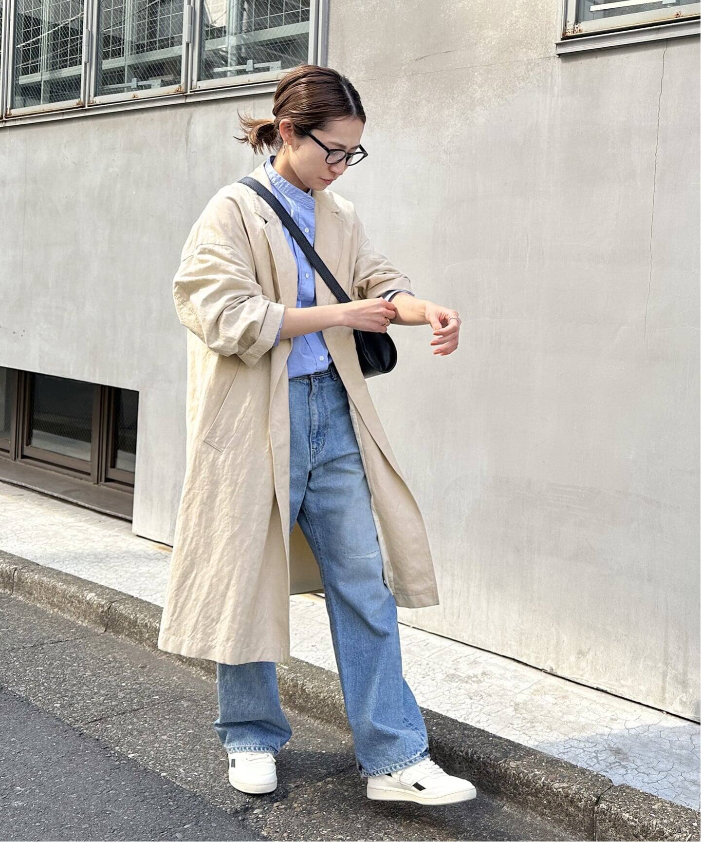 ≪一部カラーWEB限定 / 追加予約≫綿麻ポプリンコート（チェスター