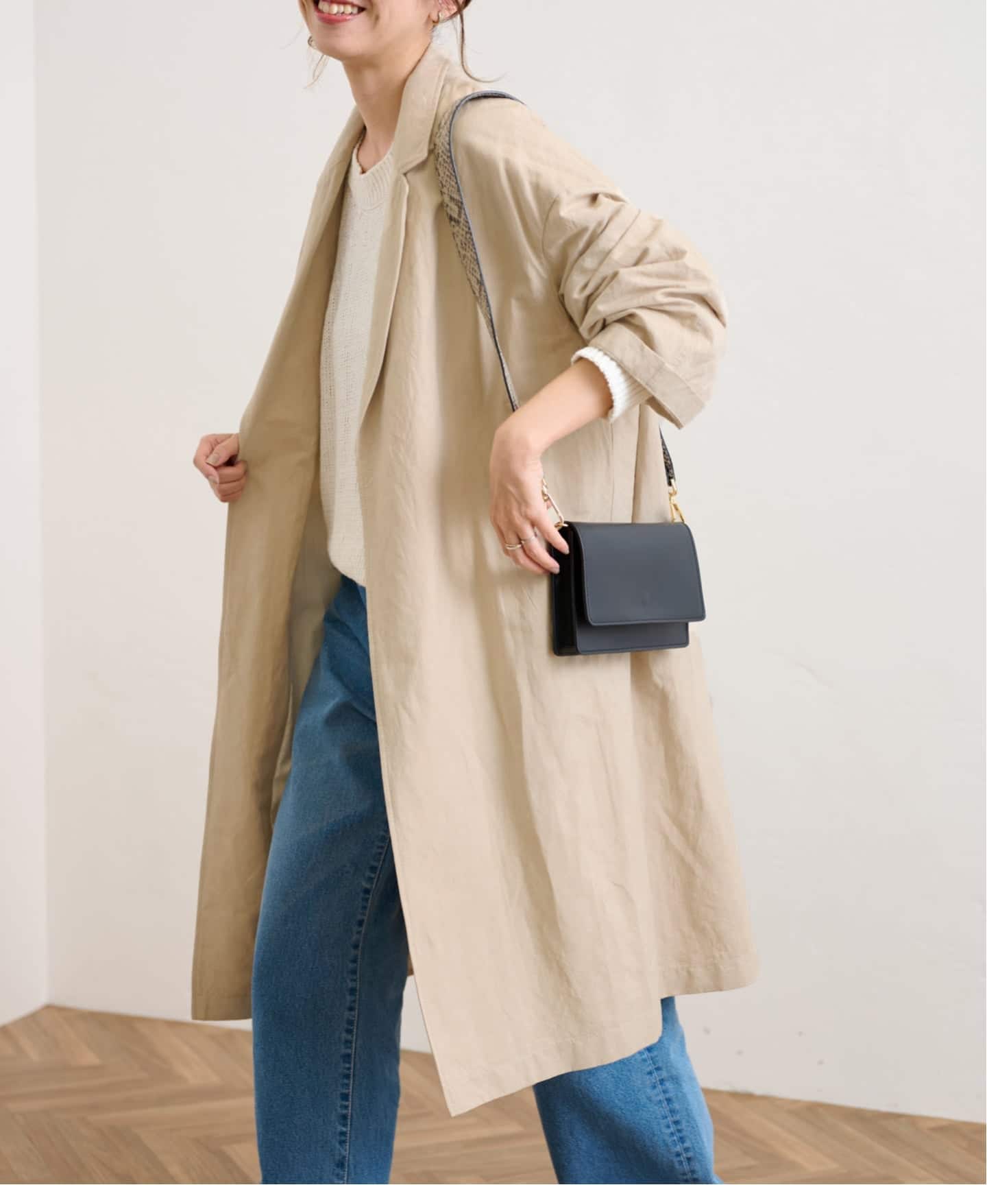 ≪一部カラーWEB限定 / 追加予約≫綿麻ポプリンコート（チェスター