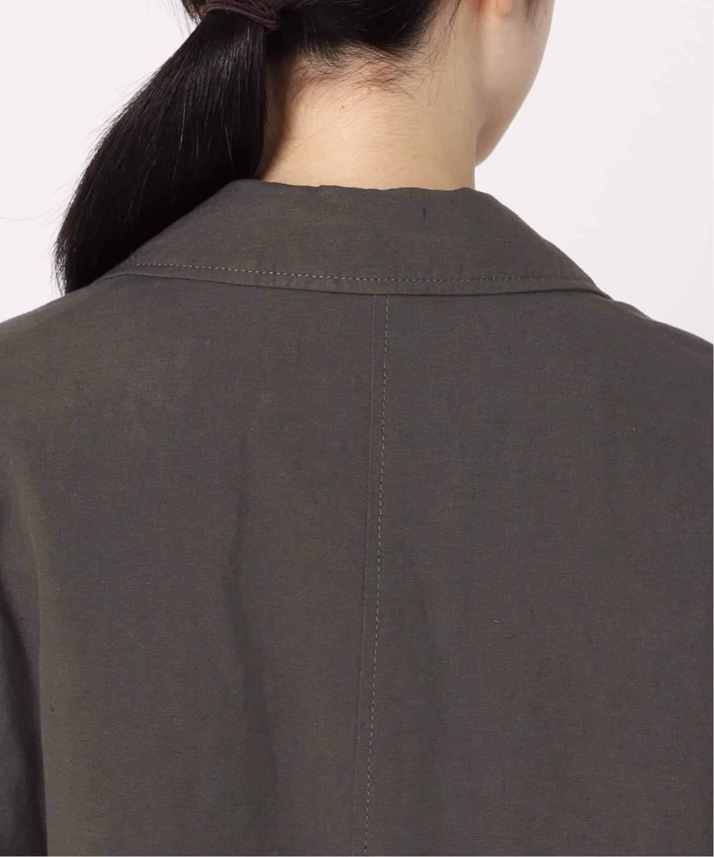 ≪一部カラーWEB限定 / 追加≫綿麻ポプリンコート（チェスターコート