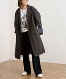 ≪一部カラーWEB限定 / 追加≫綿麻ポプリンコート