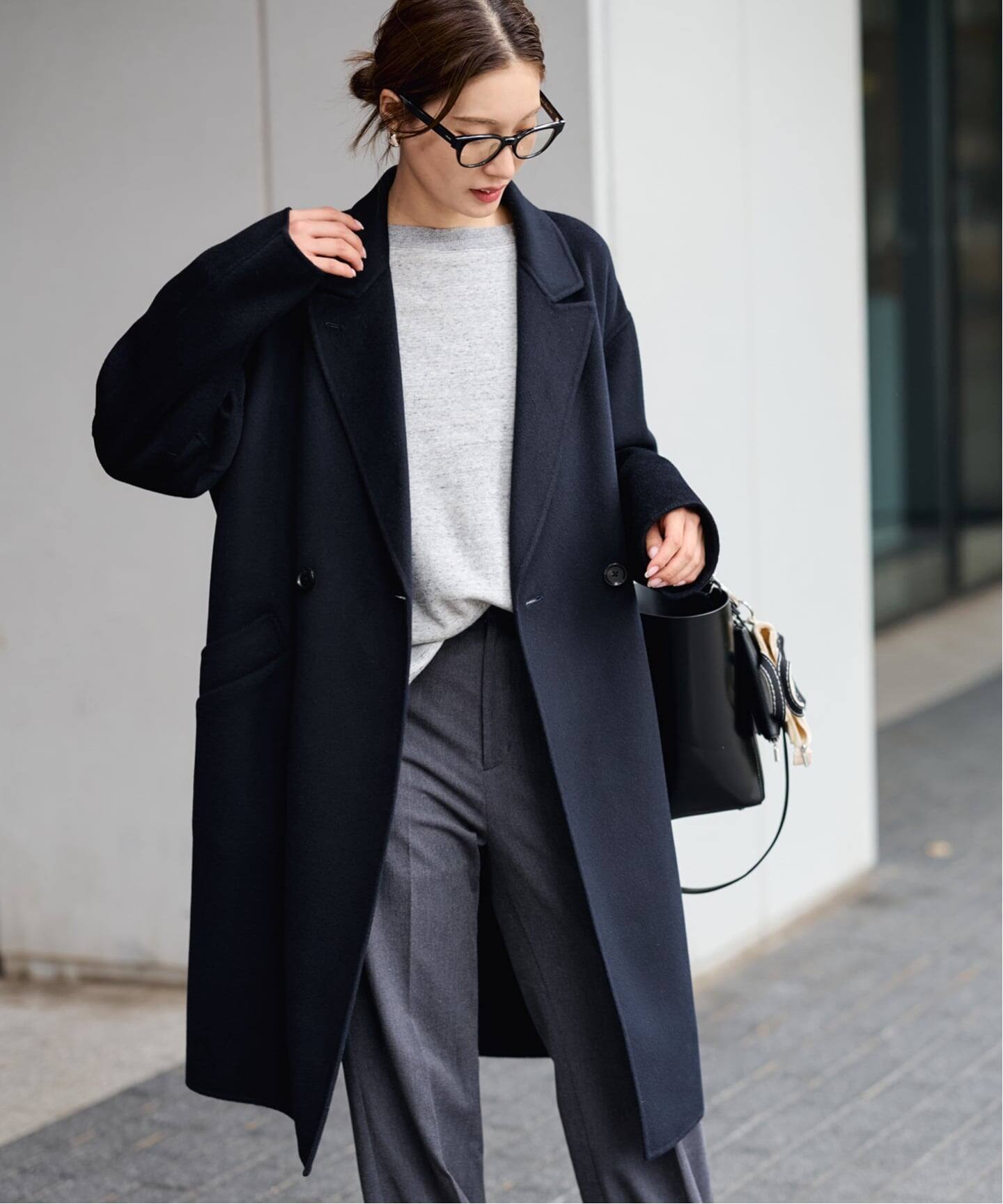 ≪追加≫SUPER160'sダブルブレストコート（チェスターコート