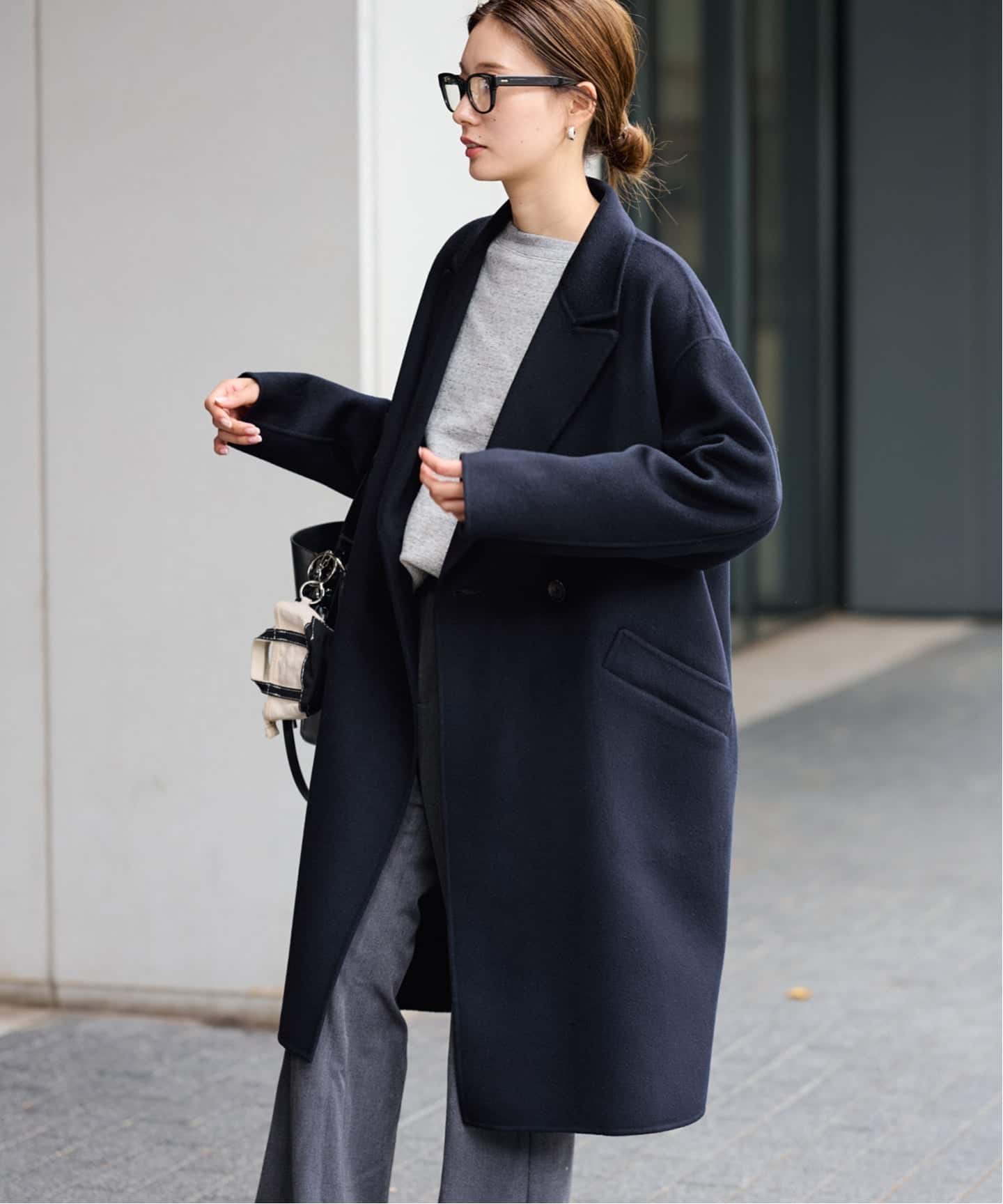 ≪追加≫SUPER160'sダブルブレストコート（チェスターコート