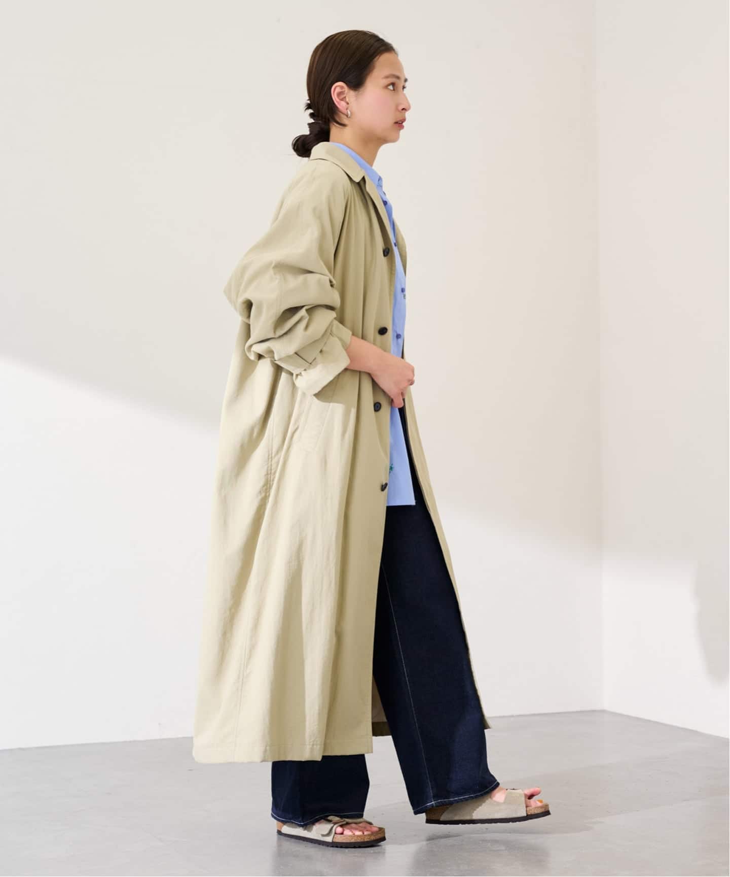 JANE SMITH/ジェーンスミス NYLON TWILL BALMACANコート(ステン JANE SMITH/ジェーンスミス NYLON TWILL BALMACANコート(ステン