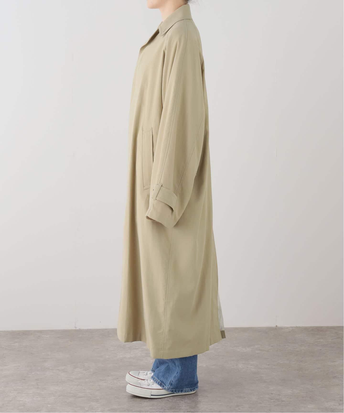 JANE SMITH/ジェーンスミス NYLON TWILL BALMACANコート(ステン JANE SMITH/ジェーンスミス NYLON TWILL BALMACANコート(ステン