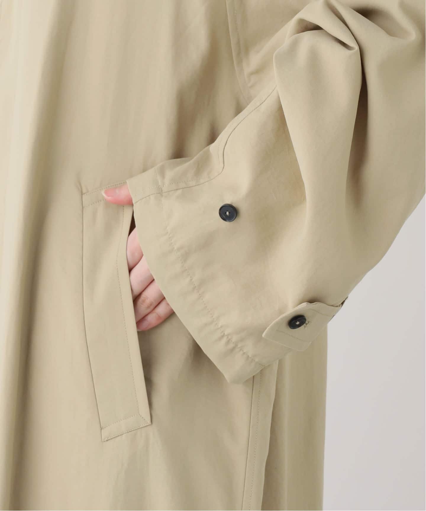 JANE SMITH/ジェーンスミス NYLON TWILL BALMACANコート(ステン JANE SMITH/ジェーンスミス NYLON TWILL BALMACANコート(ステン