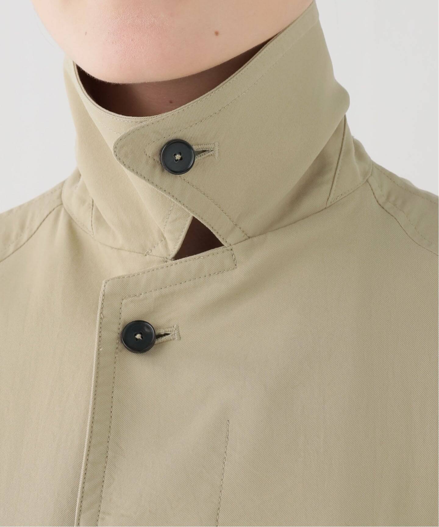 JANE SMITH/ジェーンスミス NYLON TWILL BALMACANコート（ステンカラー