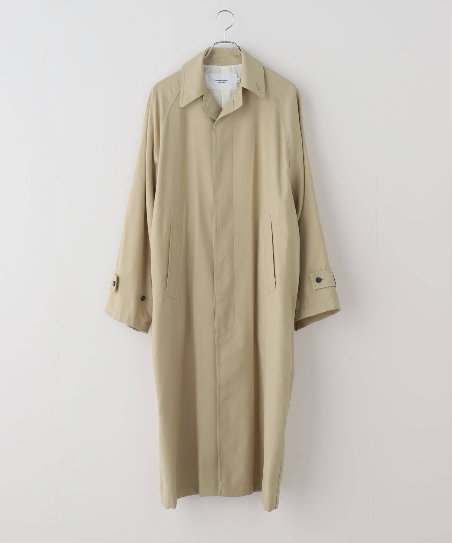 JANE SMITH/ジェーンスミス NYLON TWILL BALMACANコート（ステンカラー
