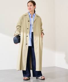 JANE SMITH/ジェーンスミス NYLON TWILL BALMACANコート（ステンカラー 