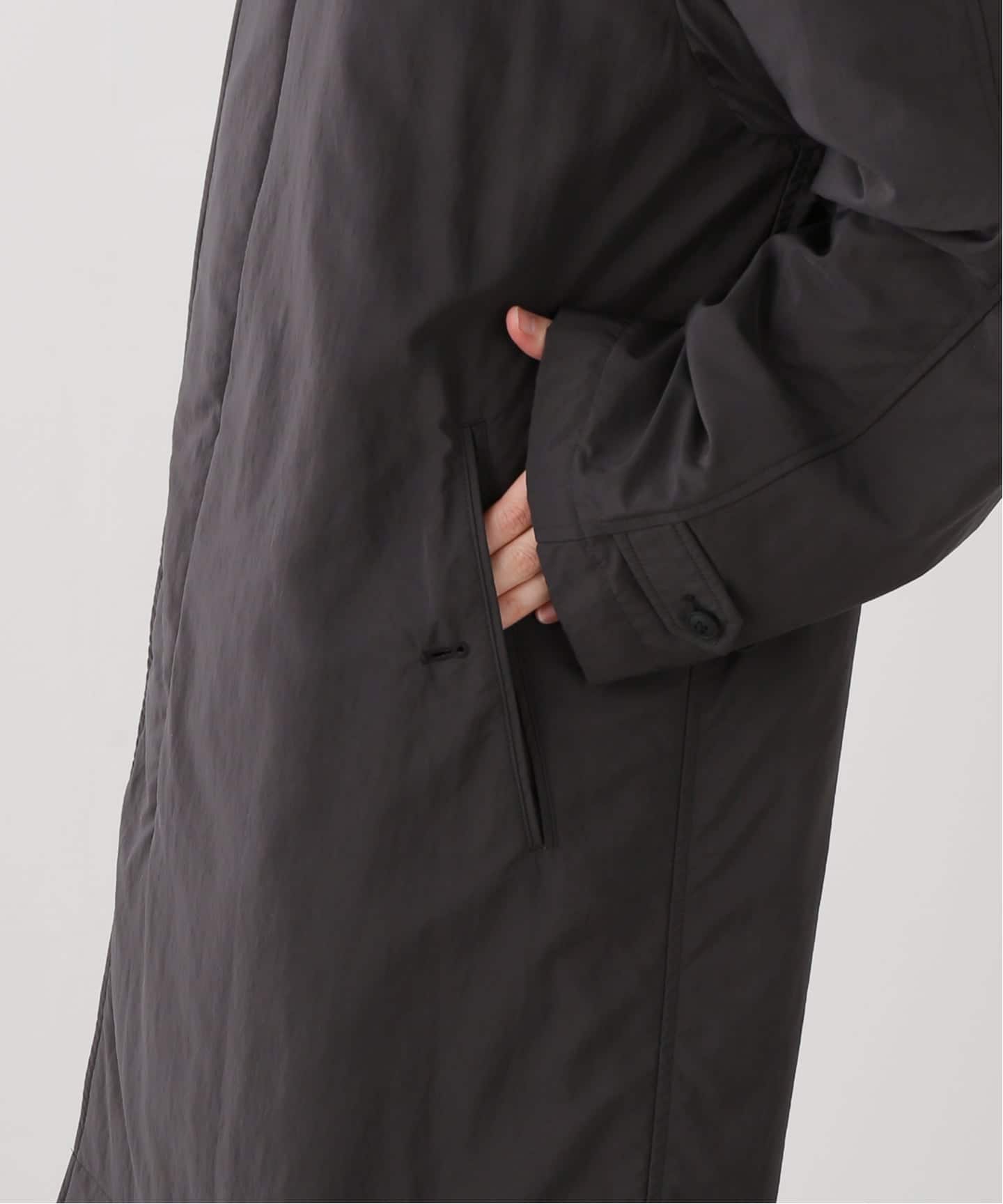 ATON/エイトン FIBRIL NYLON SATIN BALMACAAN COAT（その他ブルゾン
