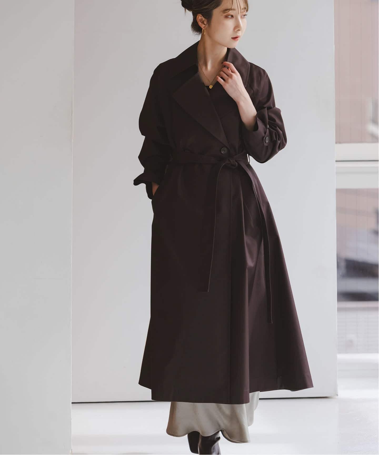 予約》グロウツイルバックニュアンストレンチコート（トレンチコート