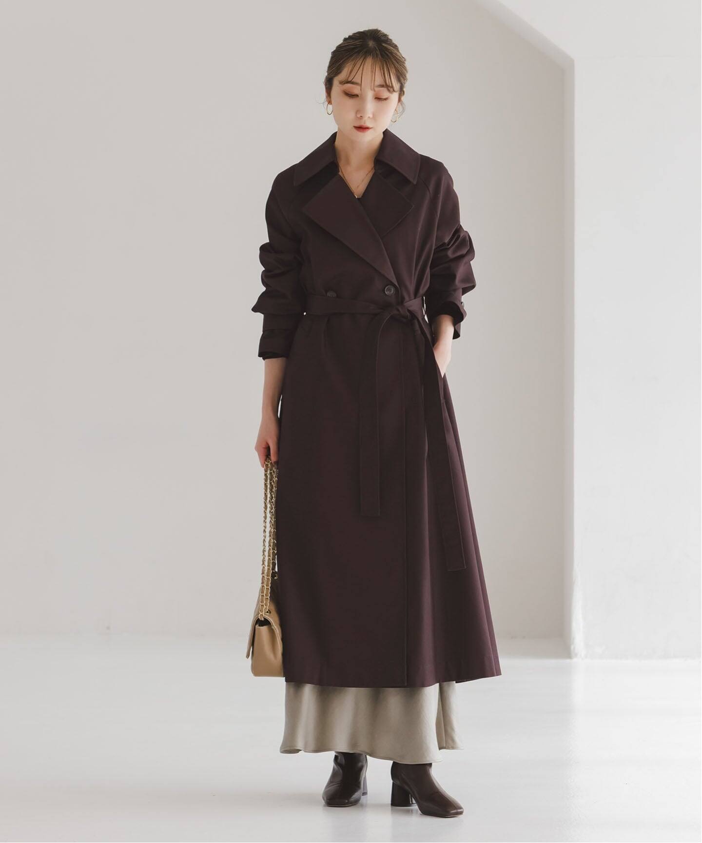 予約》グロウツイルバックニュアンストレンチコート（トレンチコート