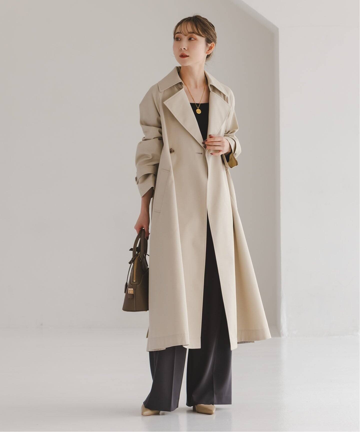 26SS先行予約》グロウツイルバックニュアンストレンチコート（トレンチ