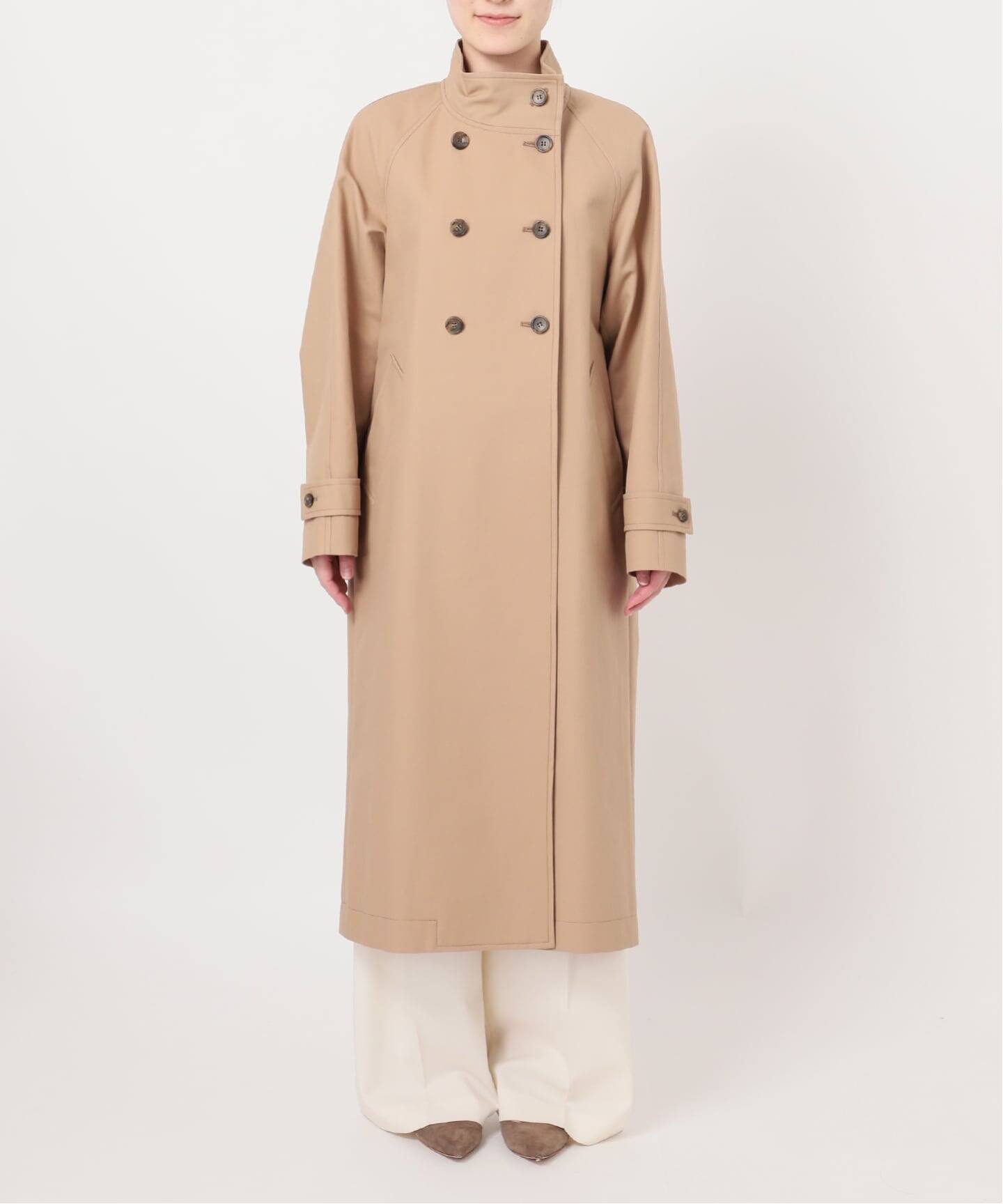 26SS先行予約》コットンダブルクロスハイネックロングコート（その他