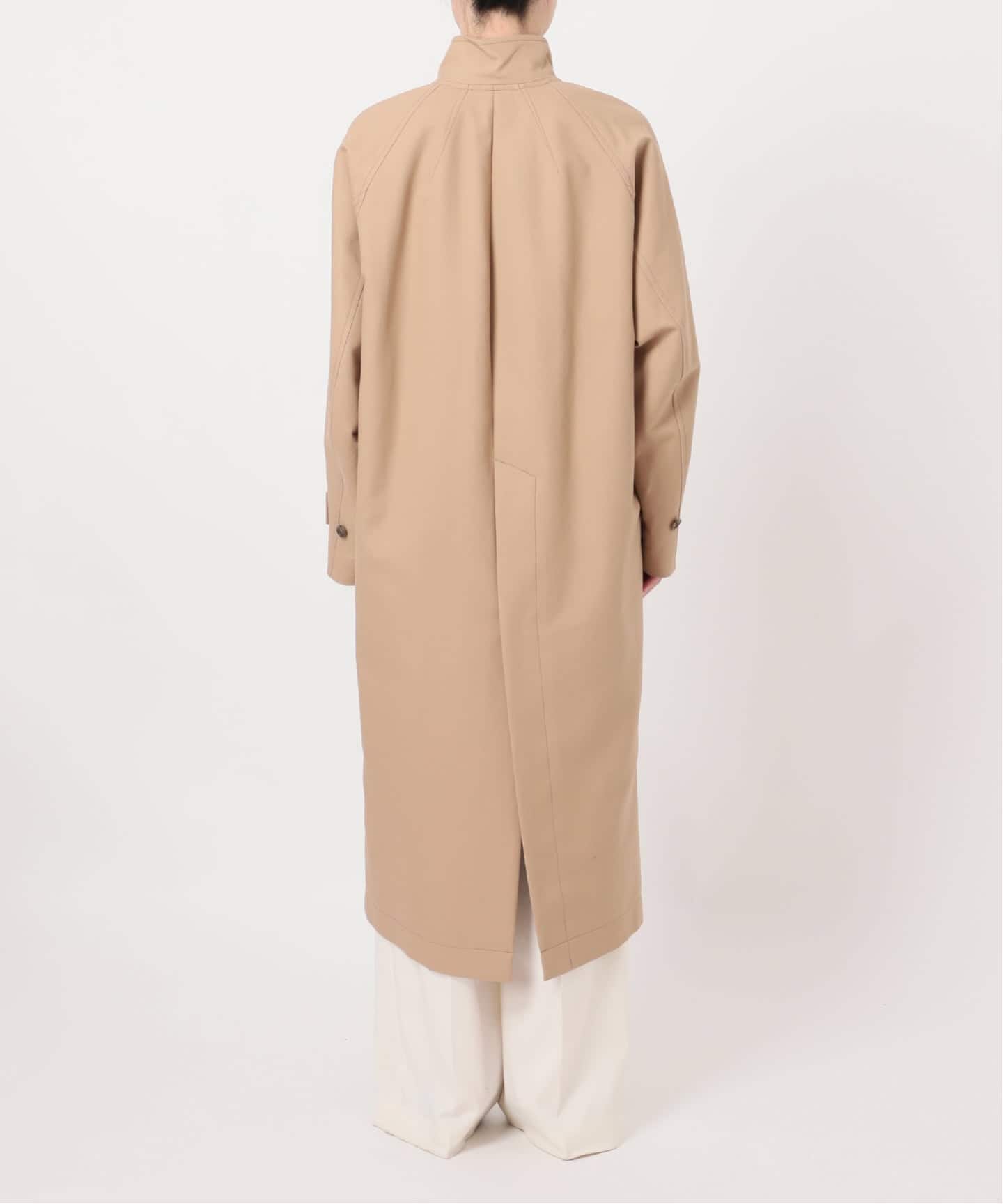 コットンダブルクロスハイネックロングコート（その他ブルゾン