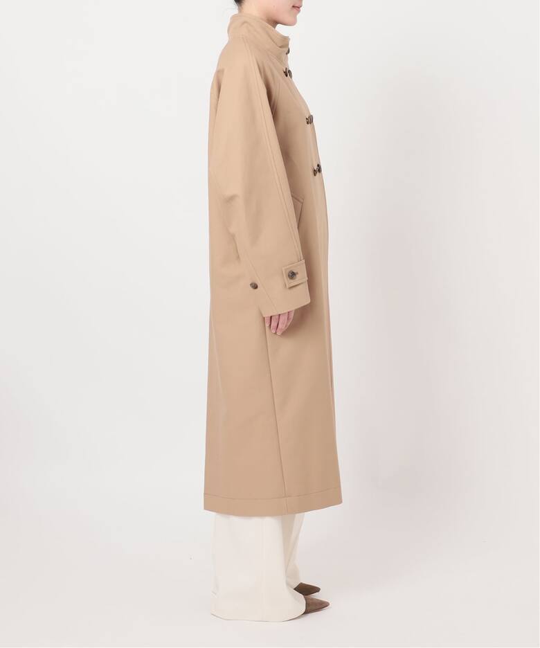 コットンダブルクロスハイネックロングコート（その他ブルゾン  