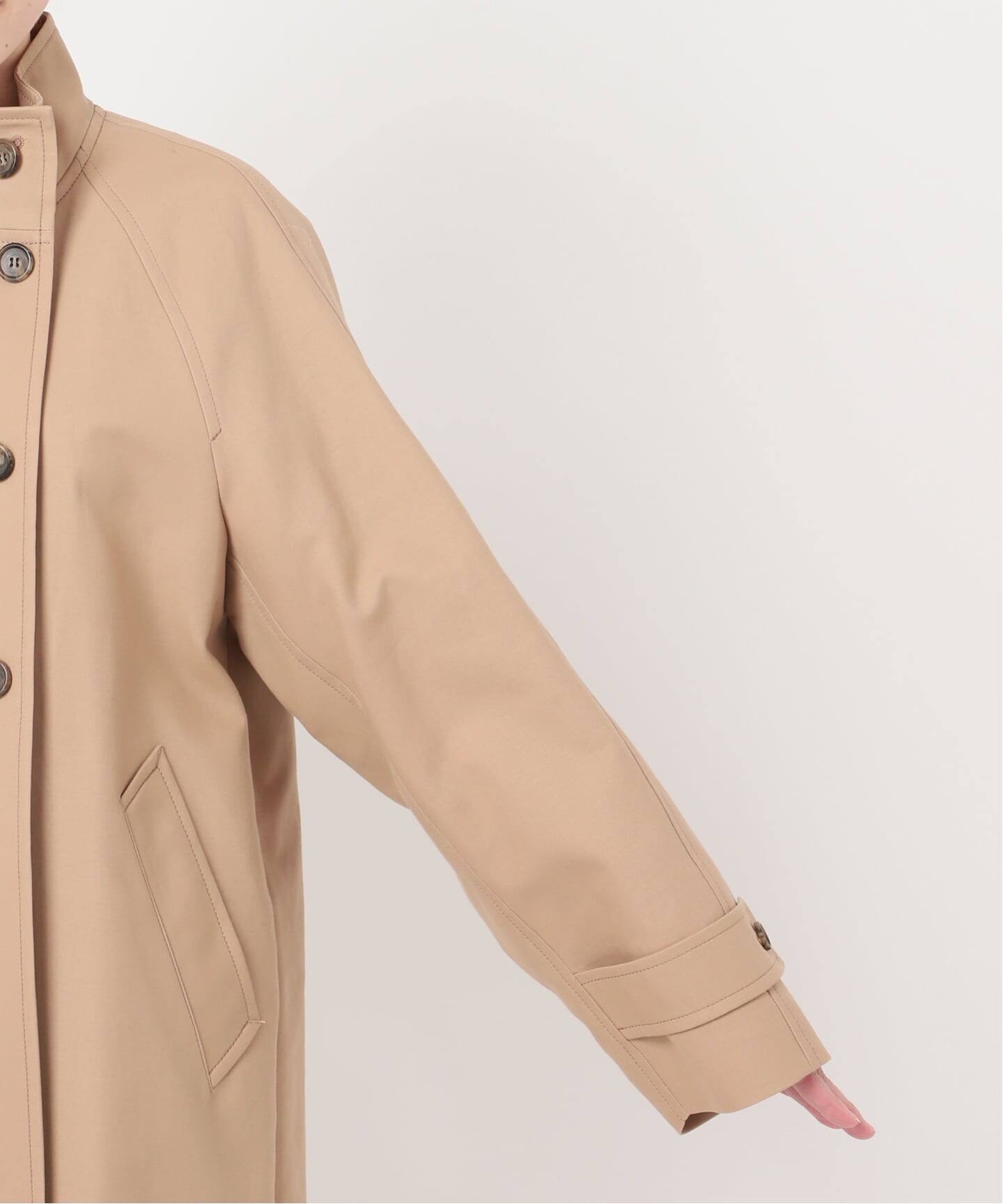 コットンダブルクロスハイネックロングコート（その他ブルゾン