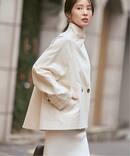 《26SS先行予約》コットンダブルクロススタンドショートコート