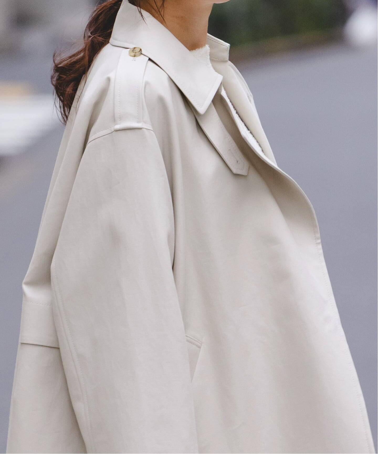 NOBLE コットンダブルクロスハーフコート ベージュ 36サイズ WEB限定追加予約》コットンダブルクロスハーフコート（その他ブルゾン