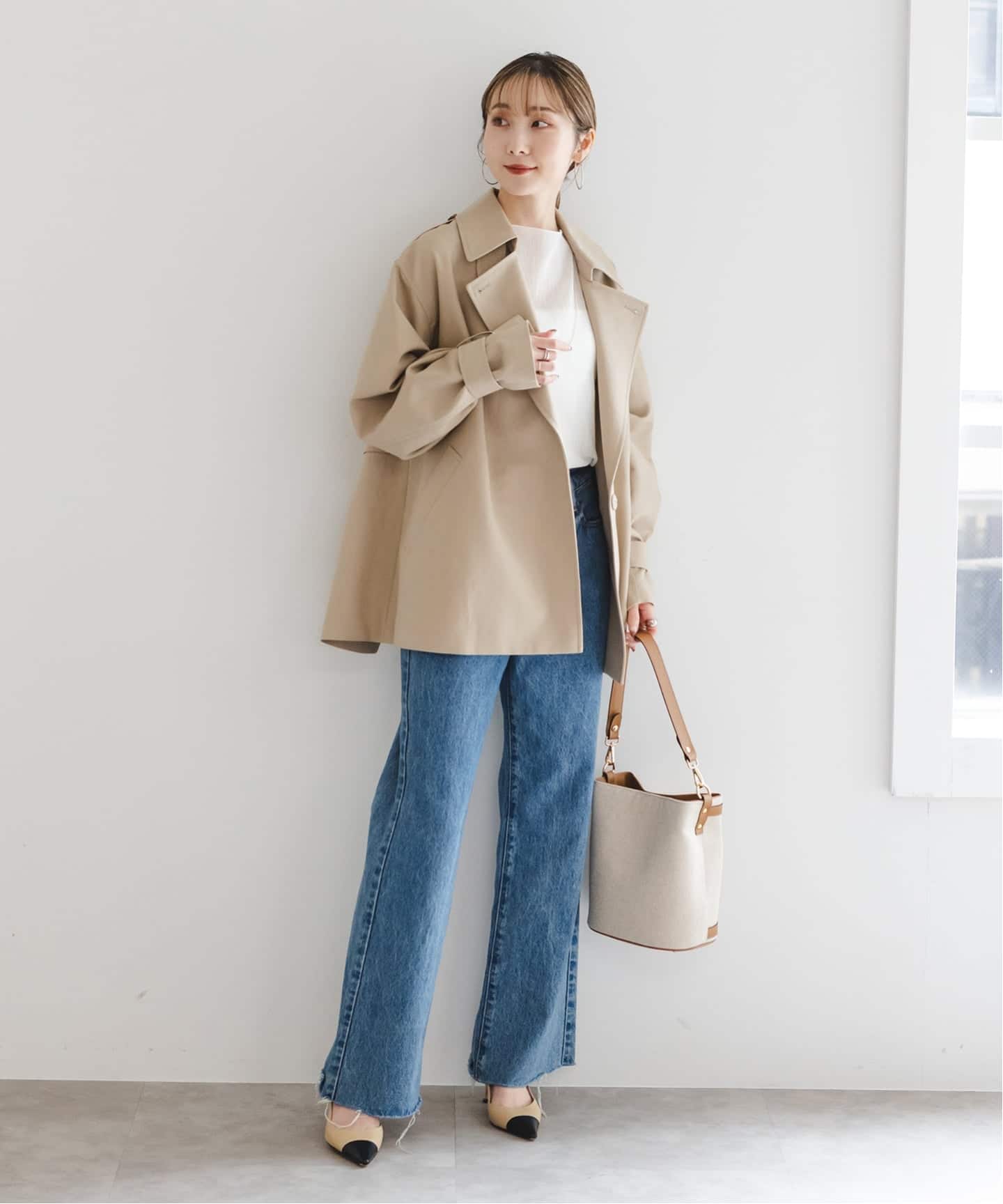 WEB限定追加予約》コットンダブルクロスハーフコート（その他ブルゾン