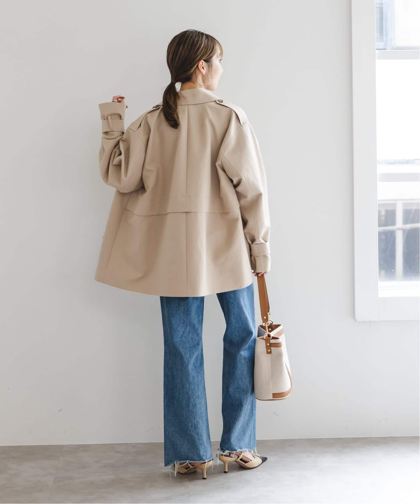 ayr様⭐︎Noble⭐︎コットンダブルクロスハーフコート⭐︎ベージュ WEB限定追加予約》コットンダブルクロスハーフコート（その他ブルゾン