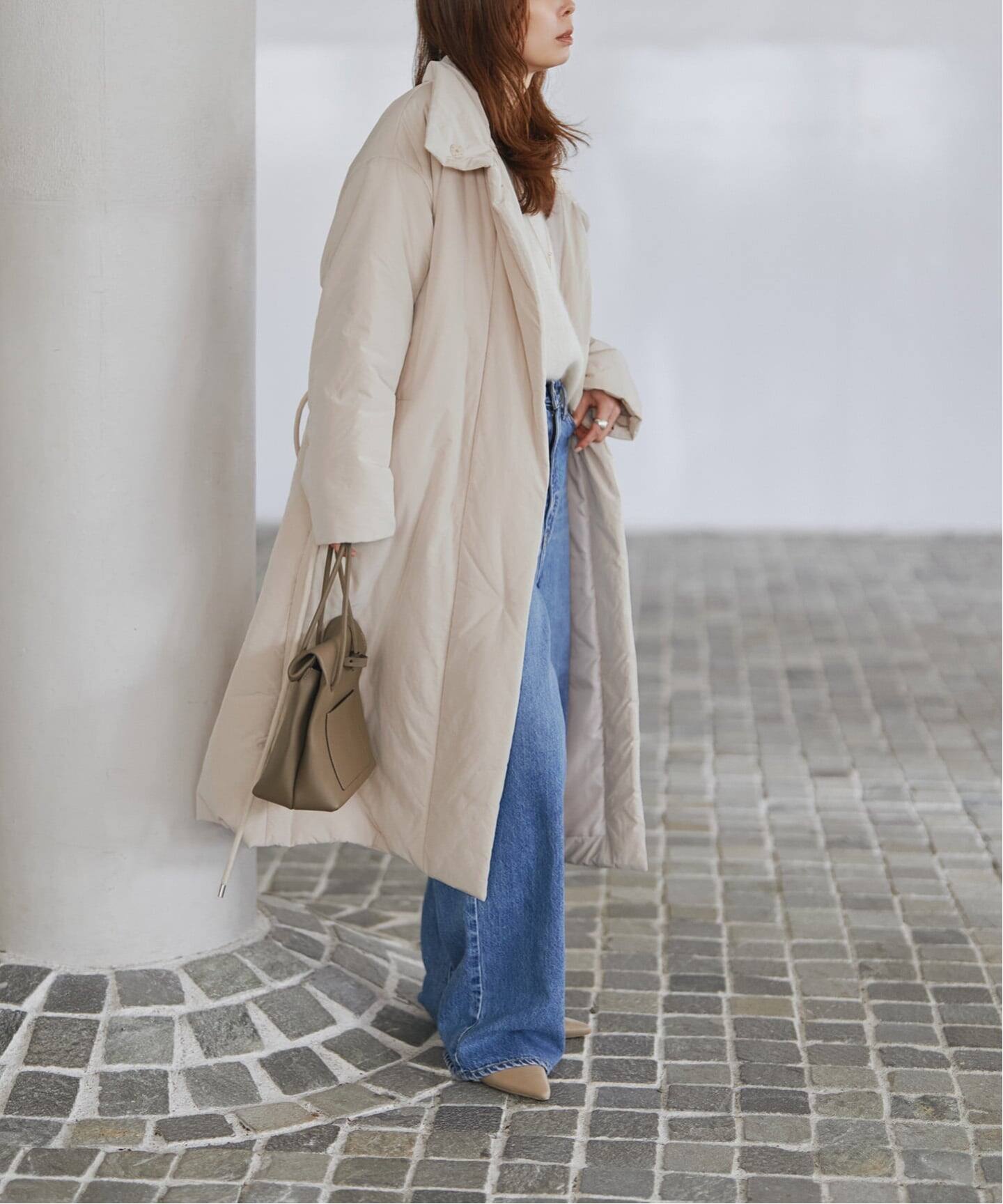 予約》le/ル PADDED HIGH-NECK COAT（その他ブルゾン／アウター 