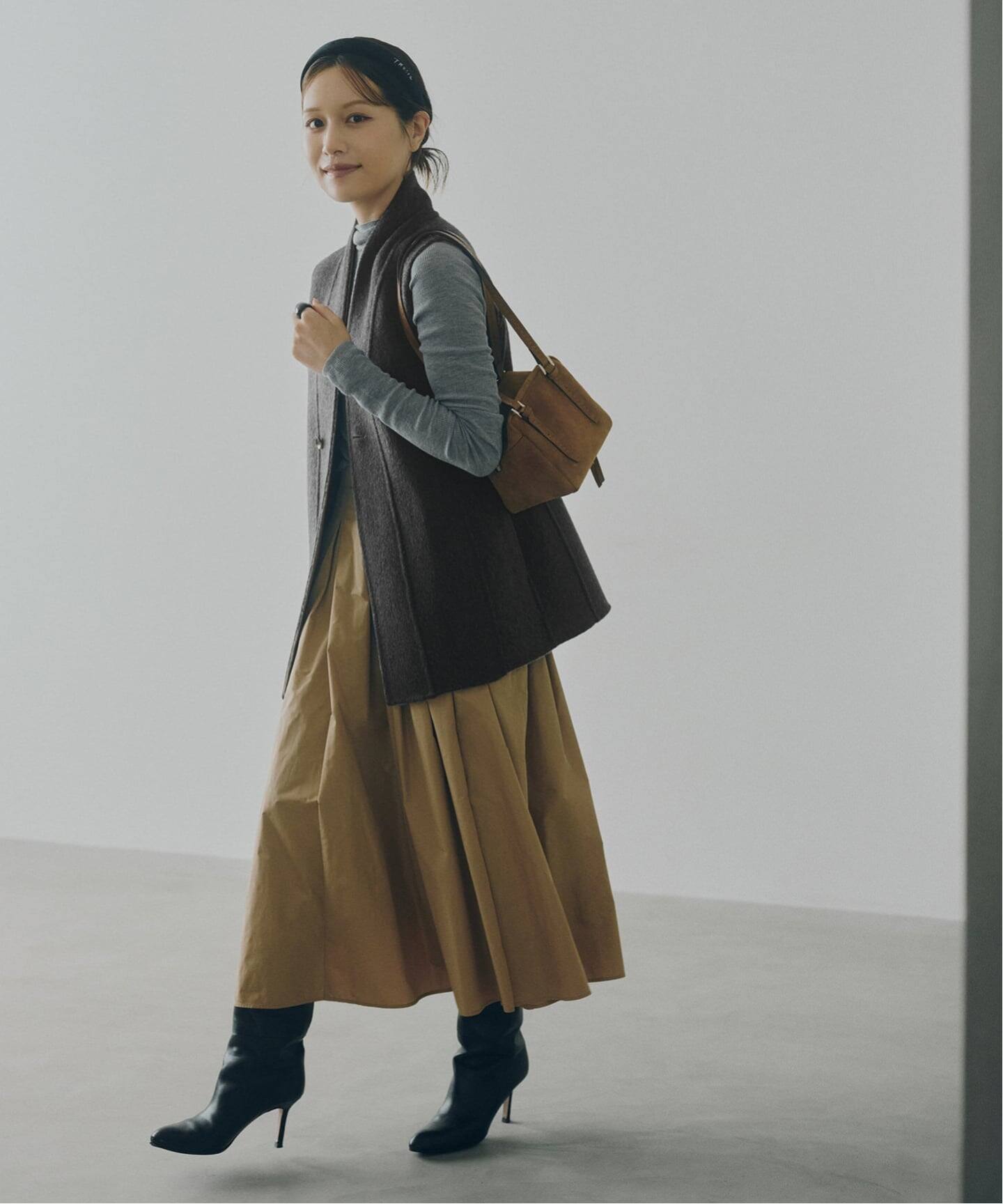 予約》【L'AUBEBLANC×NOBLE】 Dual Face Cape Coat（ノーカラーコート