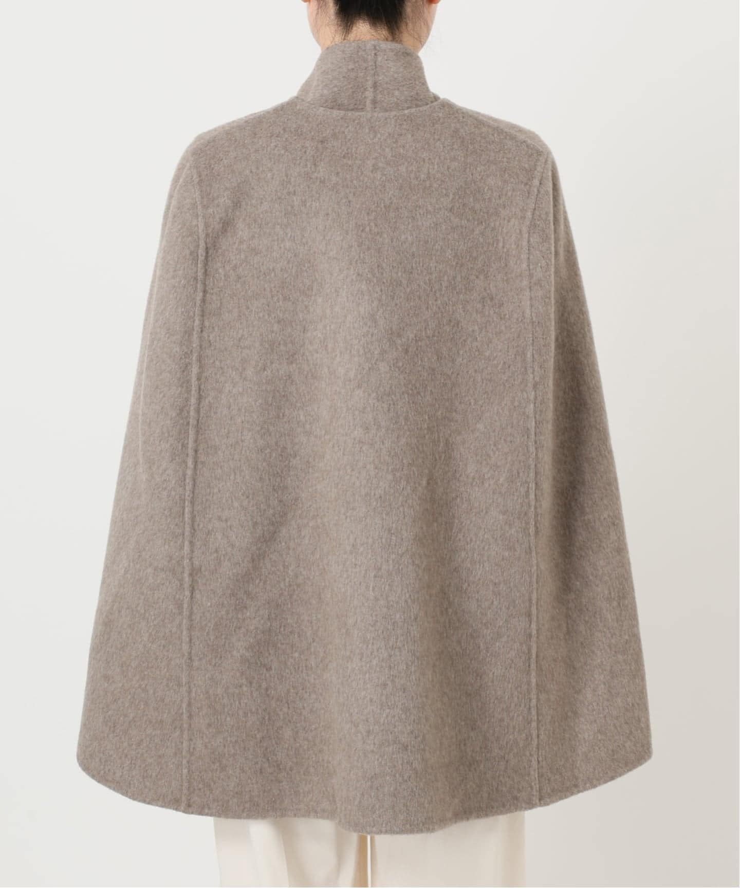 予約》【L'AUBEBLANC×NOBLE】 Dual Face Cape Coat（ノーカラーコート