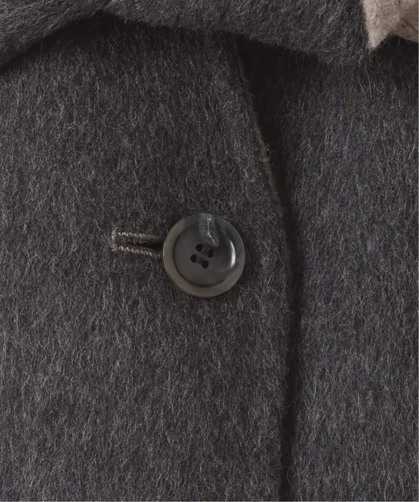 予約》【L'AUBEBLANC×NOBLE】 Dual Face Cape Coat（ノーカラーコート