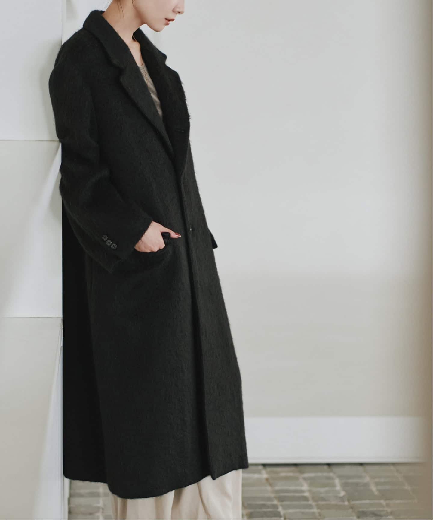 予約》COUTURE D'ADAM/クチュールドアダム ChesterCoat/Mohair Shaggy