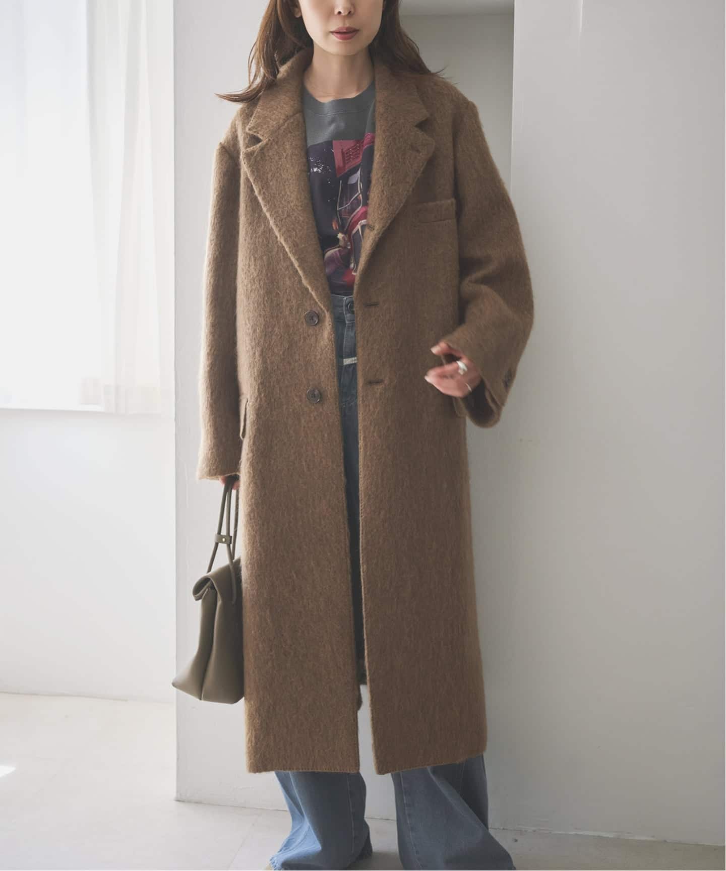 予約》COUTURE D'ADAM/クチュールドアダム ChesterCoat/Mohair Shaggy