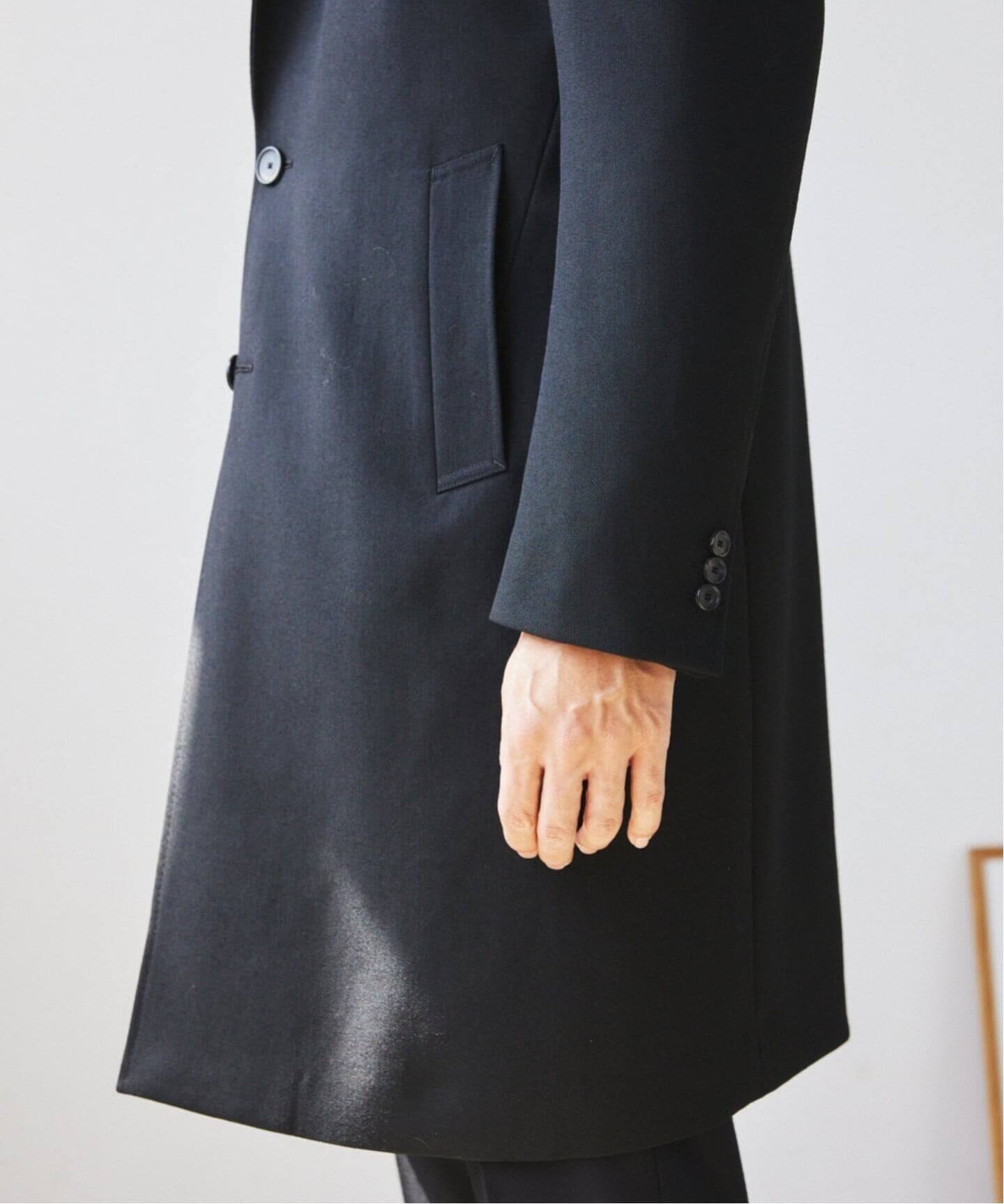 ウール ギャバジン チェスター コート（チェスターコート）｜EDIFICE