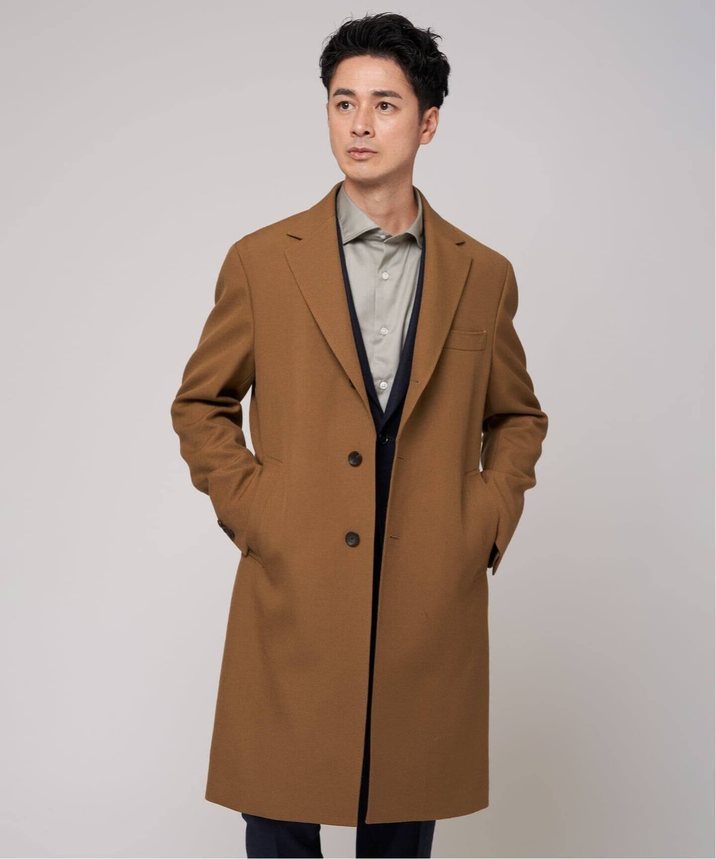 ウール ギャバジン チェスター コート（チェスターコート）｜EDIFICE