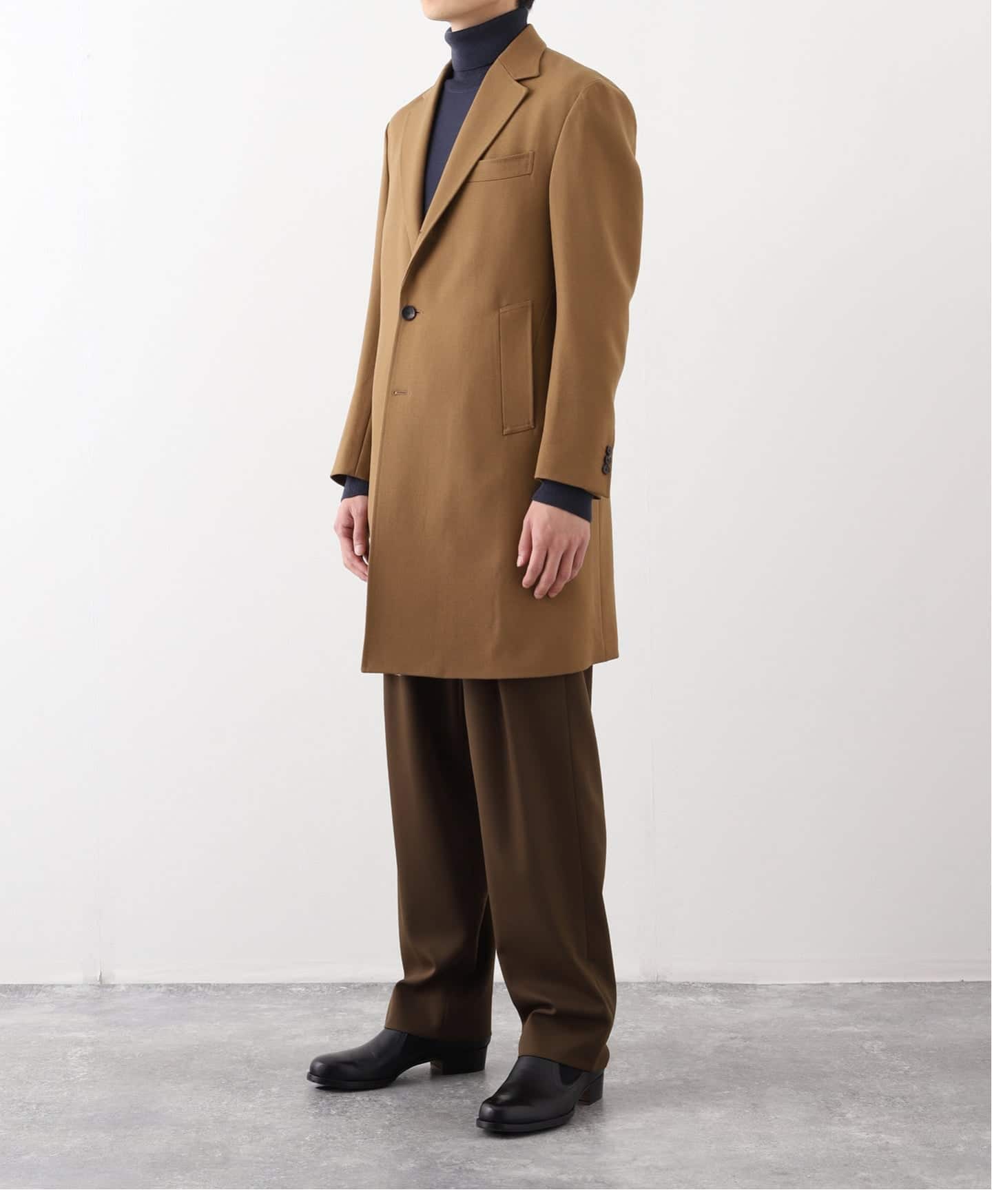 ウール ギャバジン チェスター コート（チェスターコート）｜EDIFICE