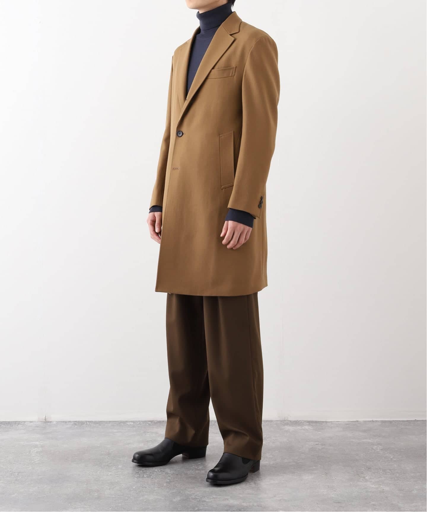 ウール ギャバジン チェスター コート（チェスターコート）｜EDIFICE