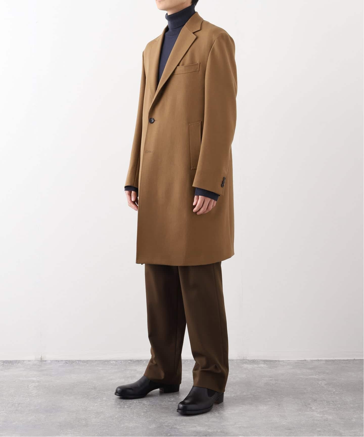 ウール ギャバジン チェスター コート（チェスターコート）｜EDIFICE