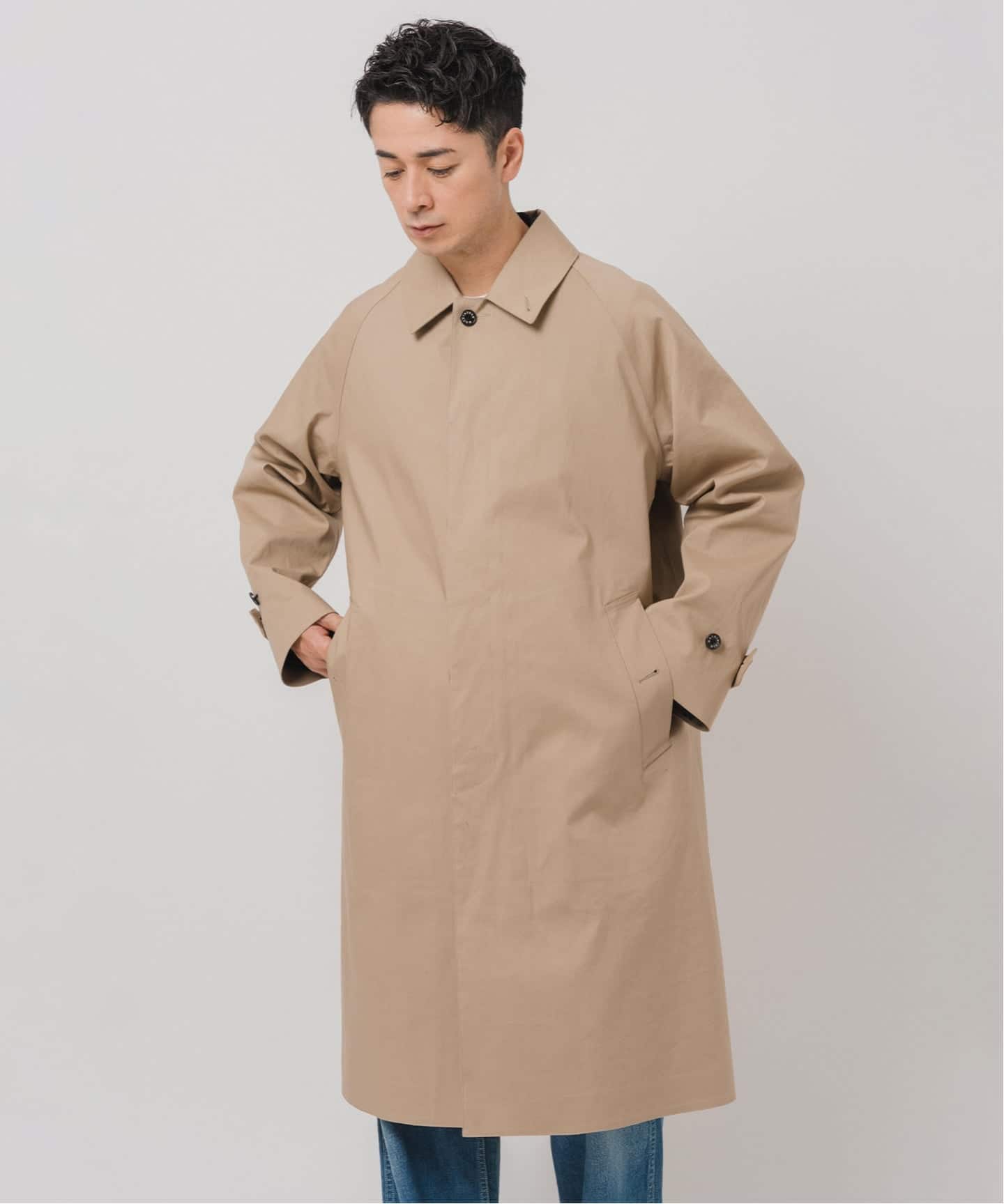 【tomo】マッキントッシュ エディフィス　別注 ステンカラーコート L 予約》MACKINTOSH(マッキントッシュ) 別注 NEW BALFIELD（ステンカラー