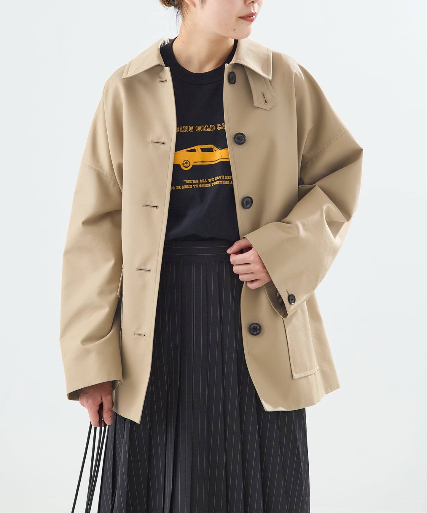 別注】Aquascutum×LESSAGEショートコート（ステンカラーコート