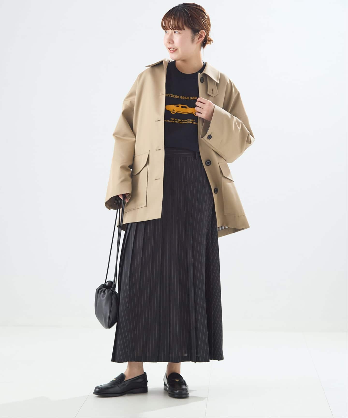 別注】Aquascutum×LESSAGEショートコート（ステンカラーコート