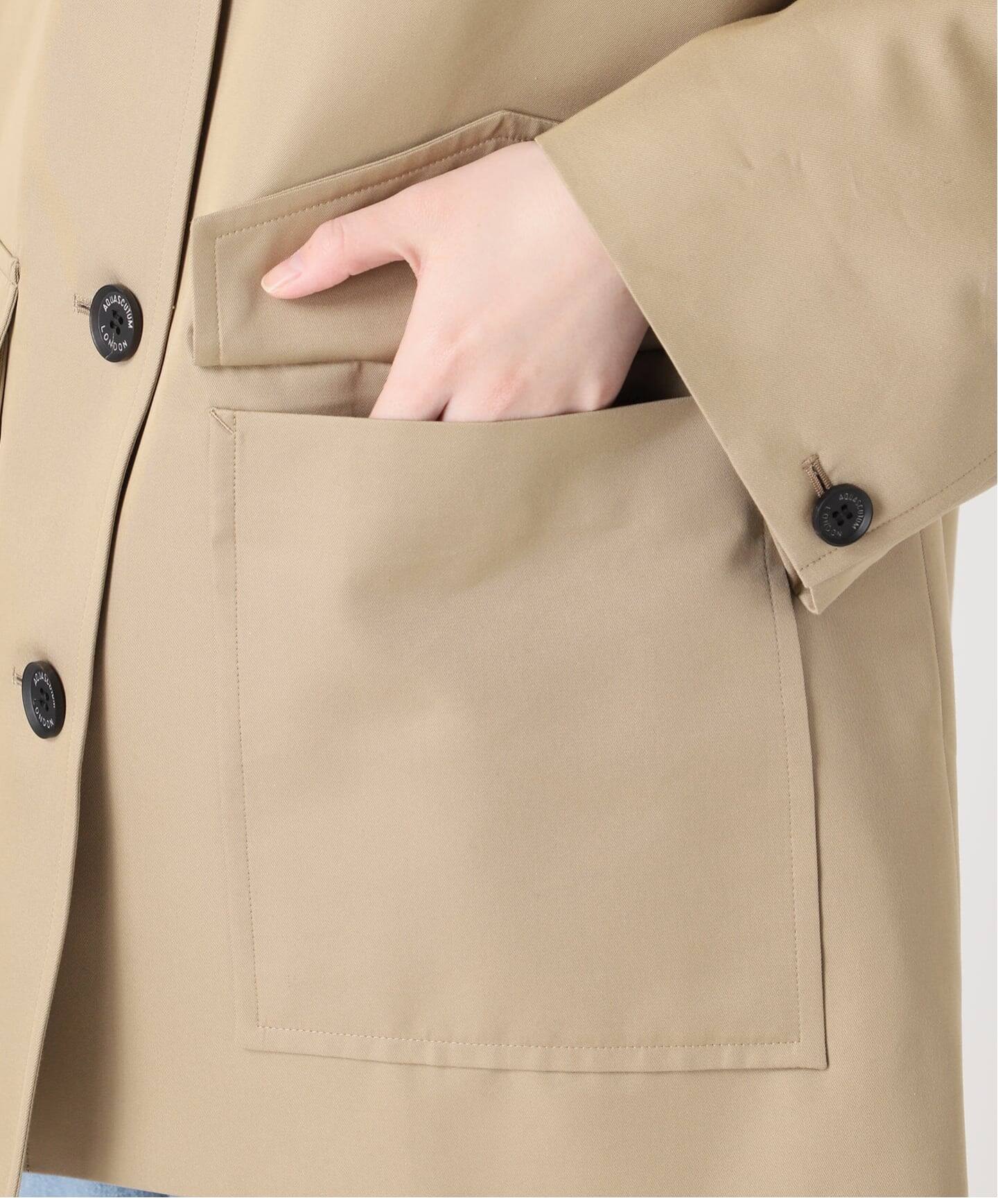 別注】Aquascutum×LESSAGEショートコート（ステンカラーコート