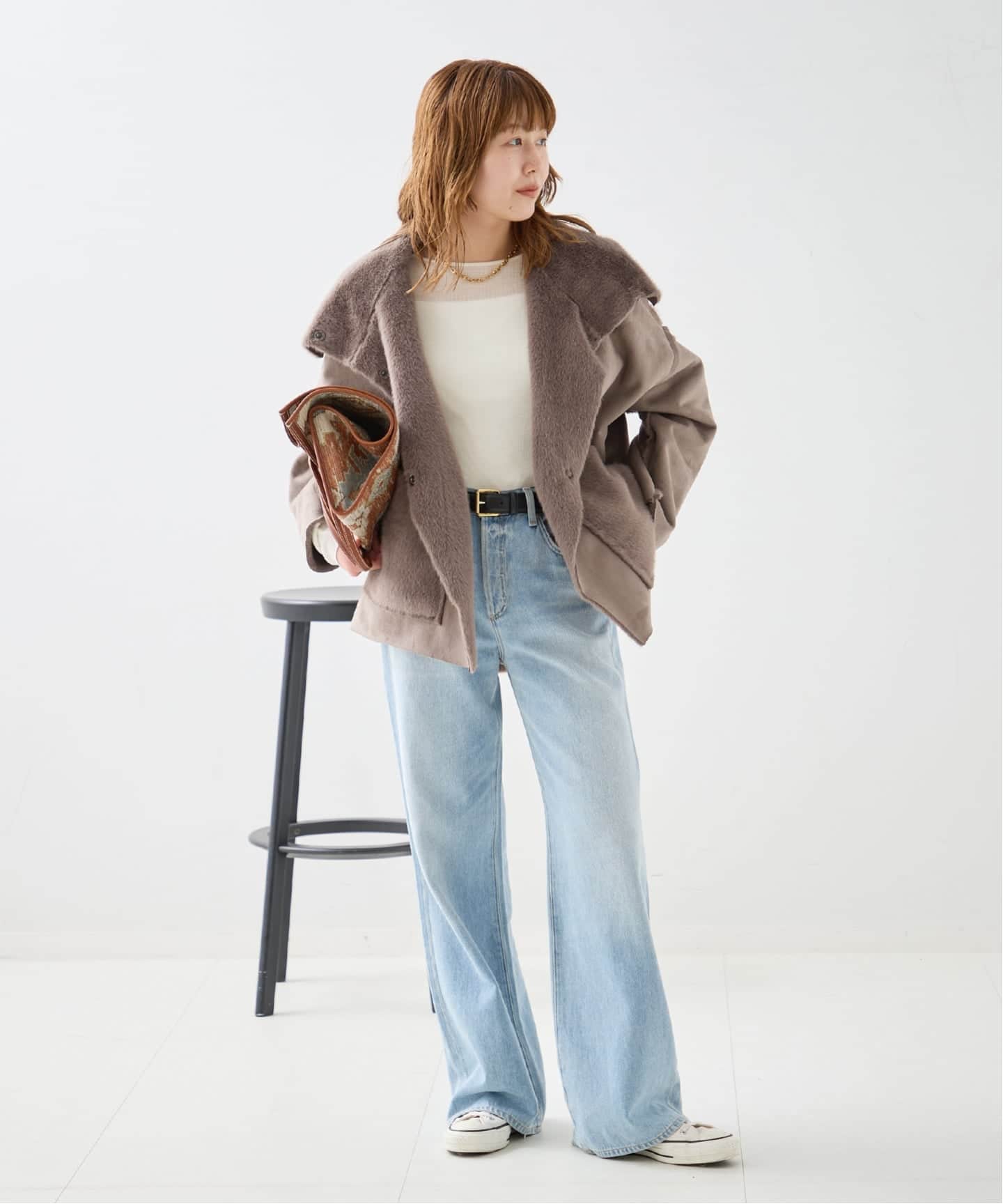 予約》COLLECTION PRIVEE？ ECOSHEARLING JK reversible ジャケット