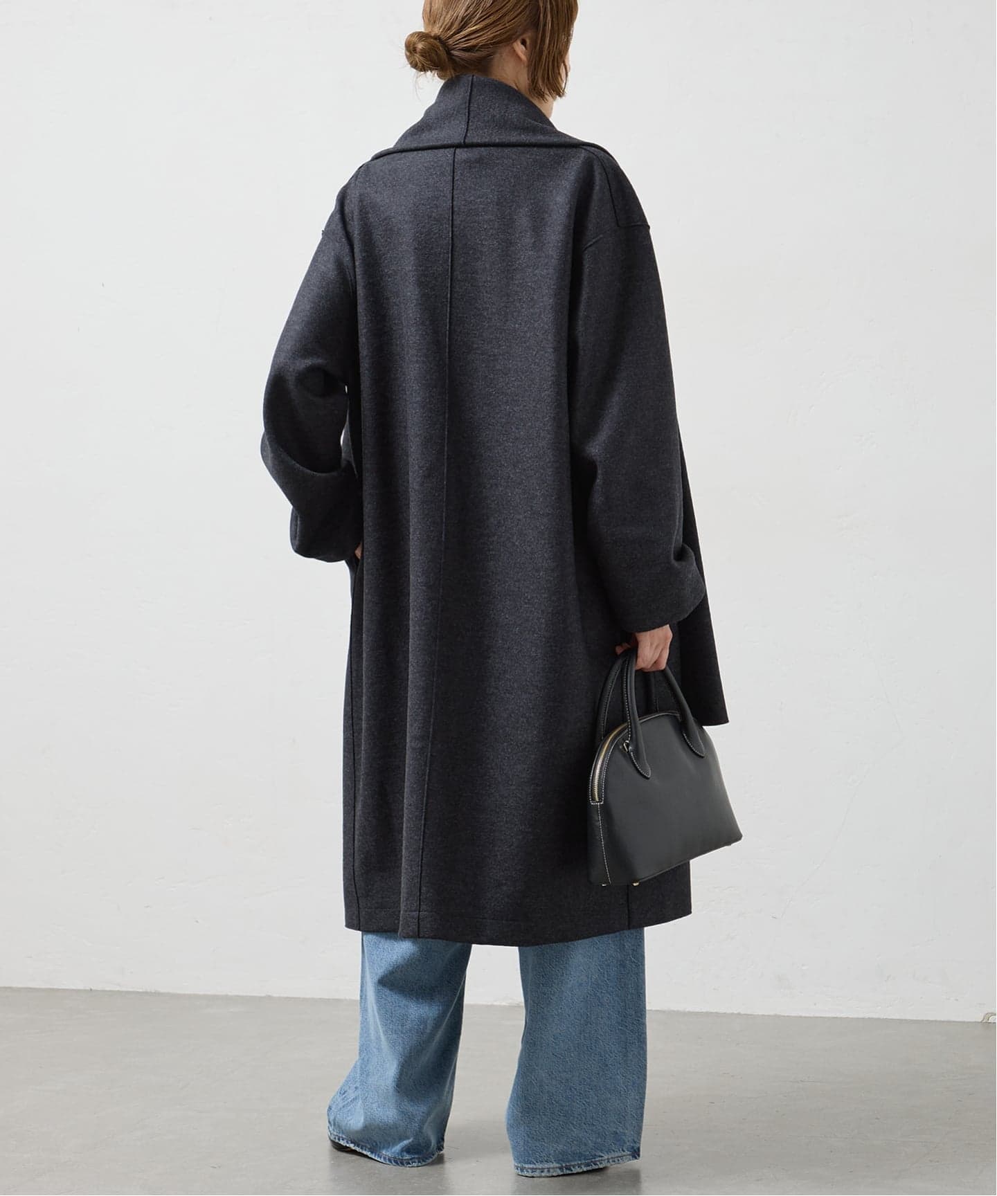 HARRIS WHARF LONDON Women scarf coat light pressed wool コート
